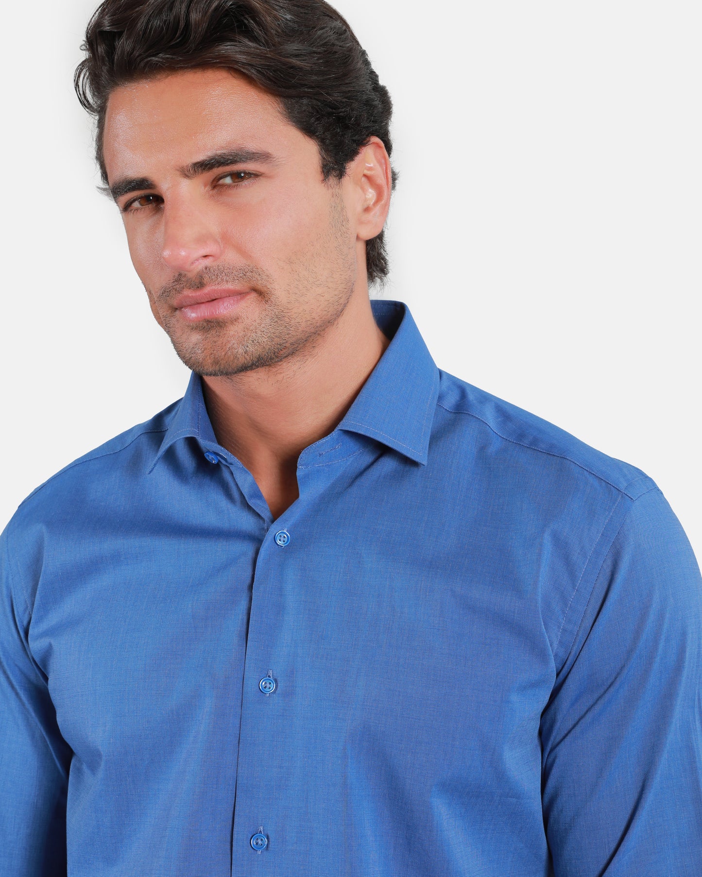 Plain Long Sleeve Cotton Shirt