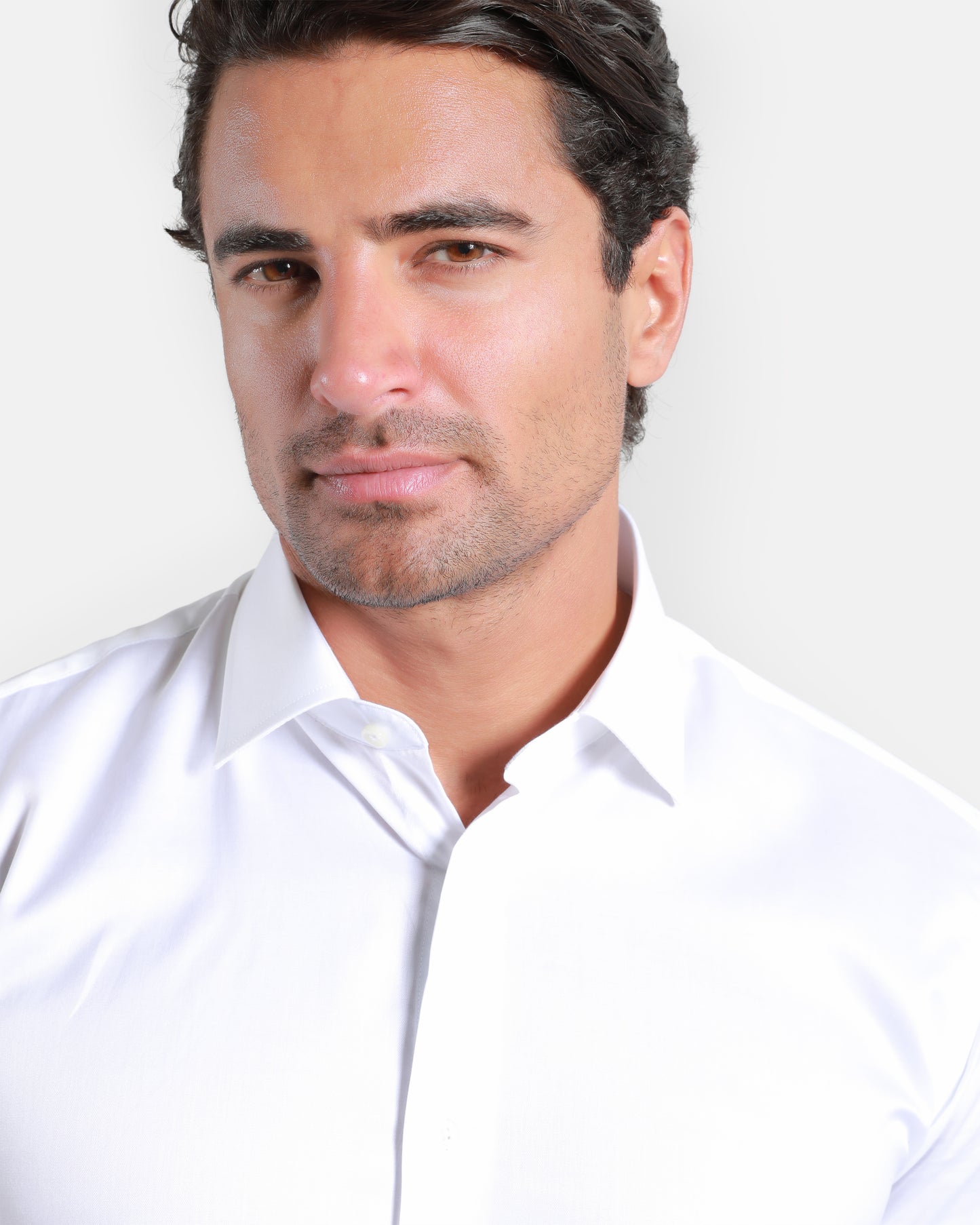 Plain Short Sleeve Cotton Shirt