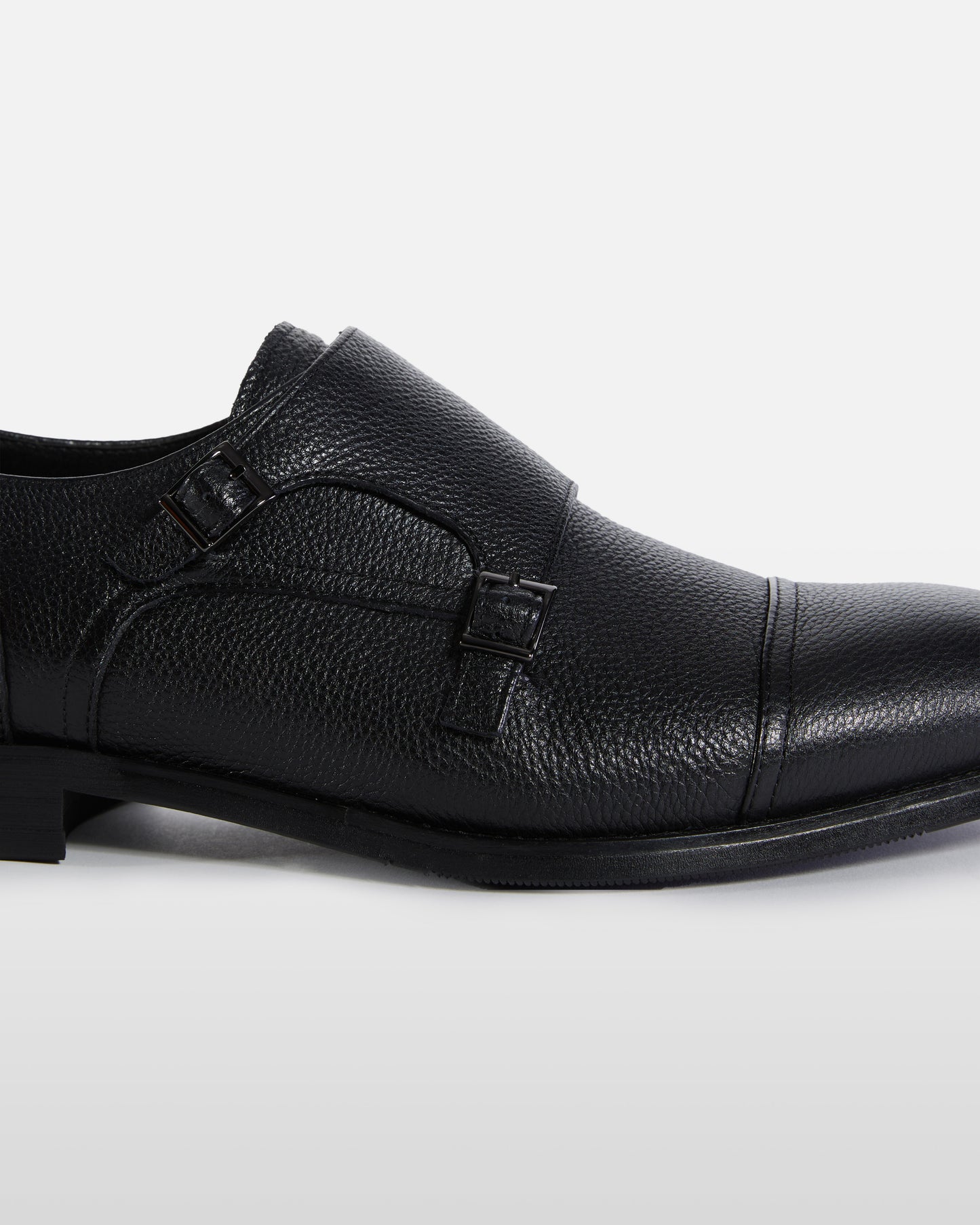 Monochrome Monk Formal Shoes