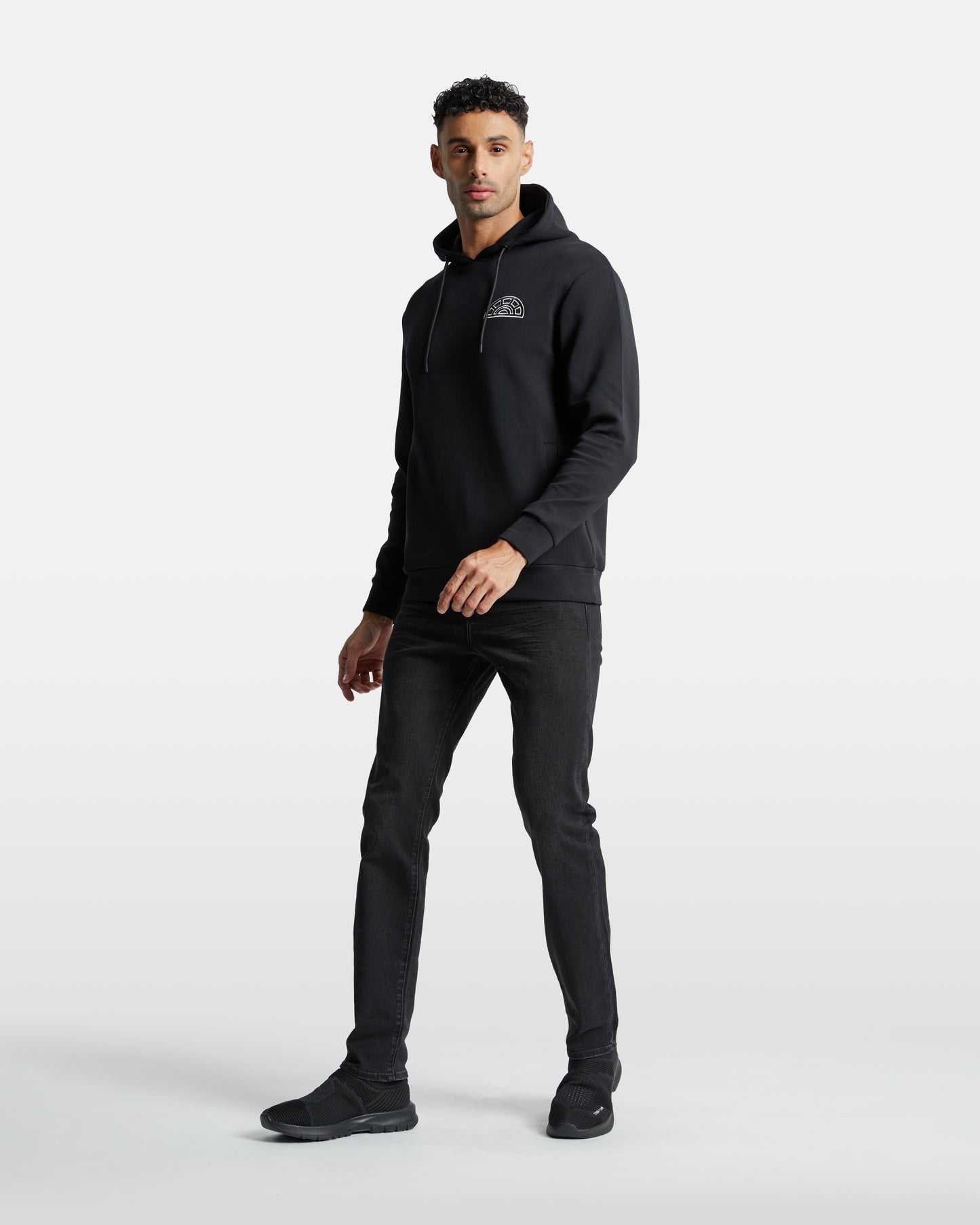 Logo Patched Hoodie Jacket
