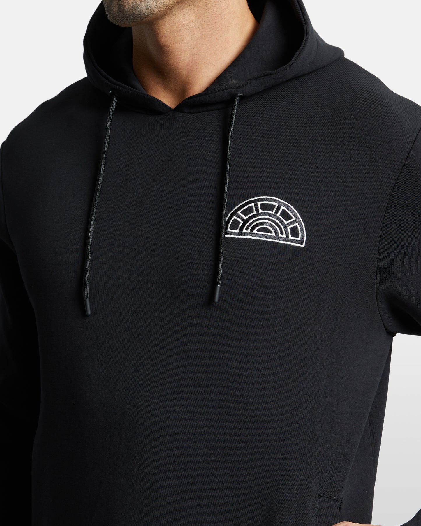 Logo Patched Hoodie Jacket