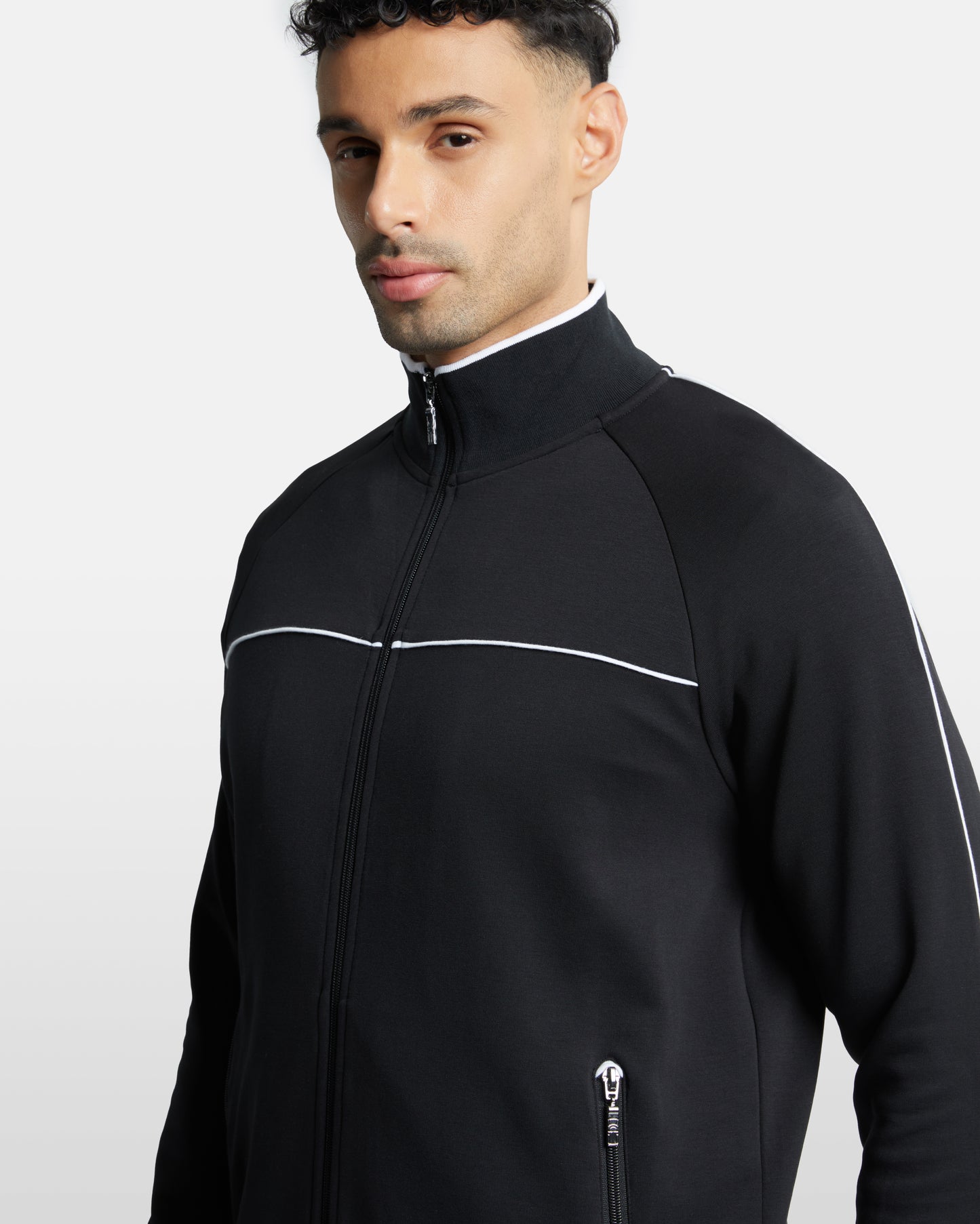 Contrast Piped Tracksuit Jacket