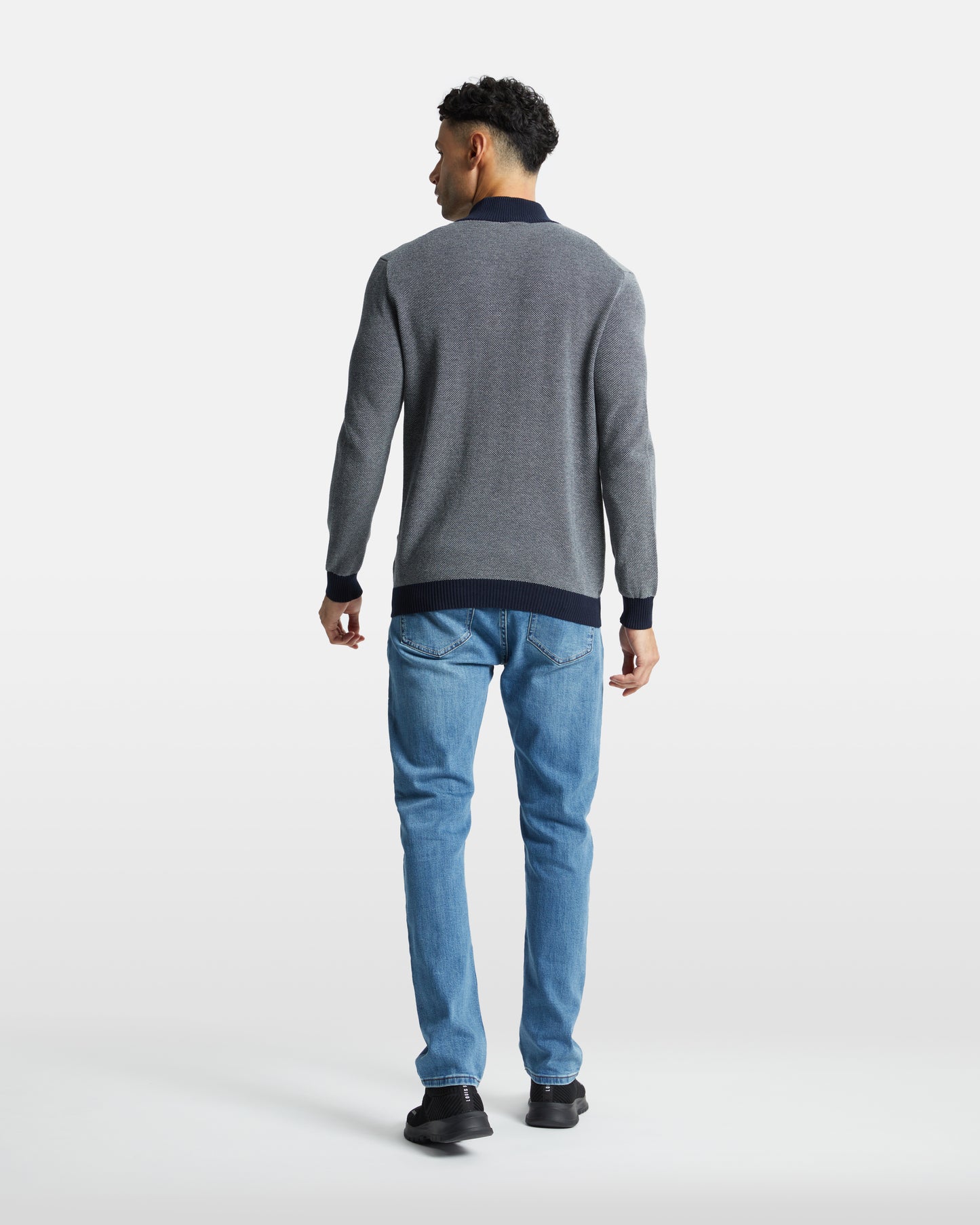 Knitted Zip Up Sweater