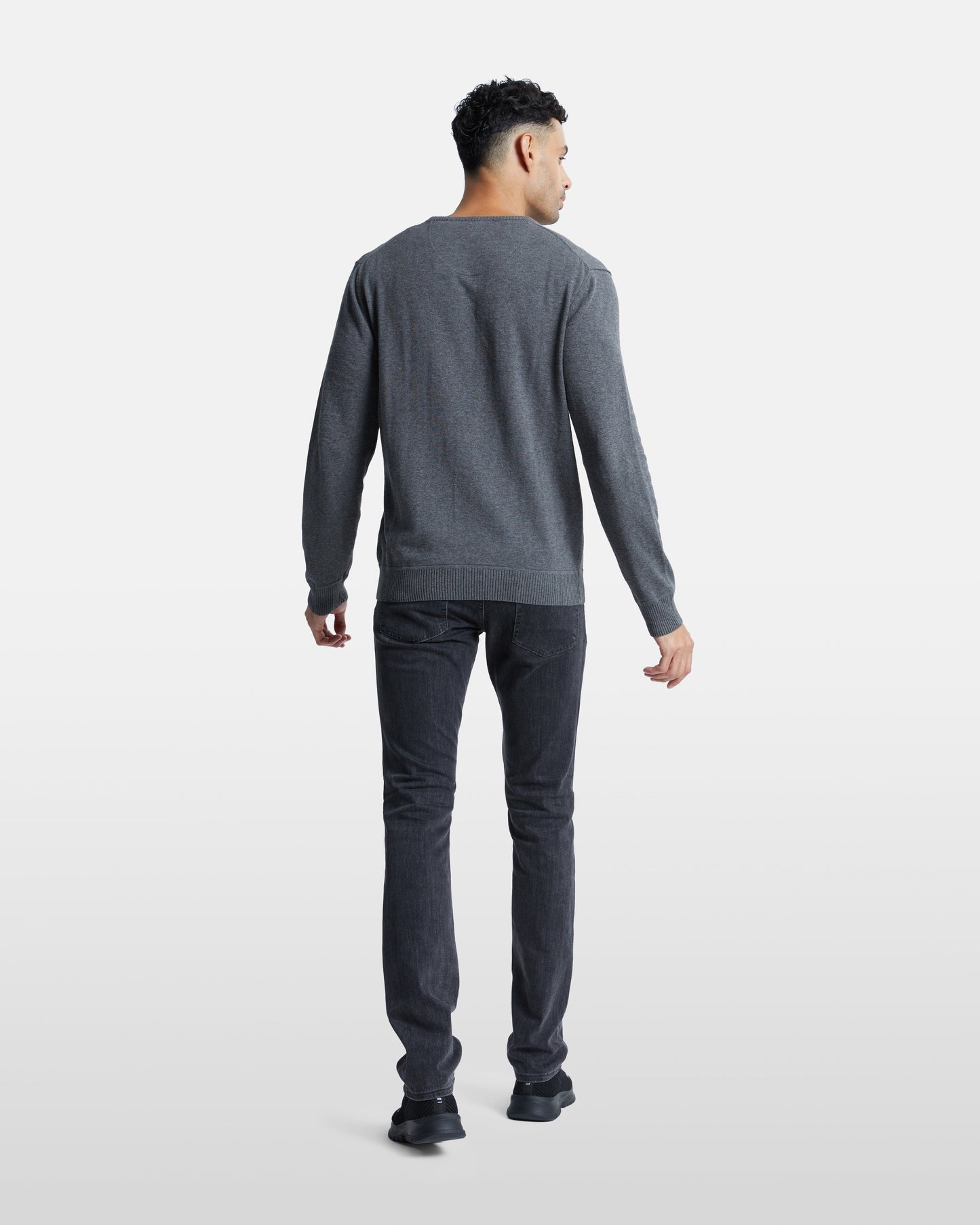 Monochrome V-Neck Sweater