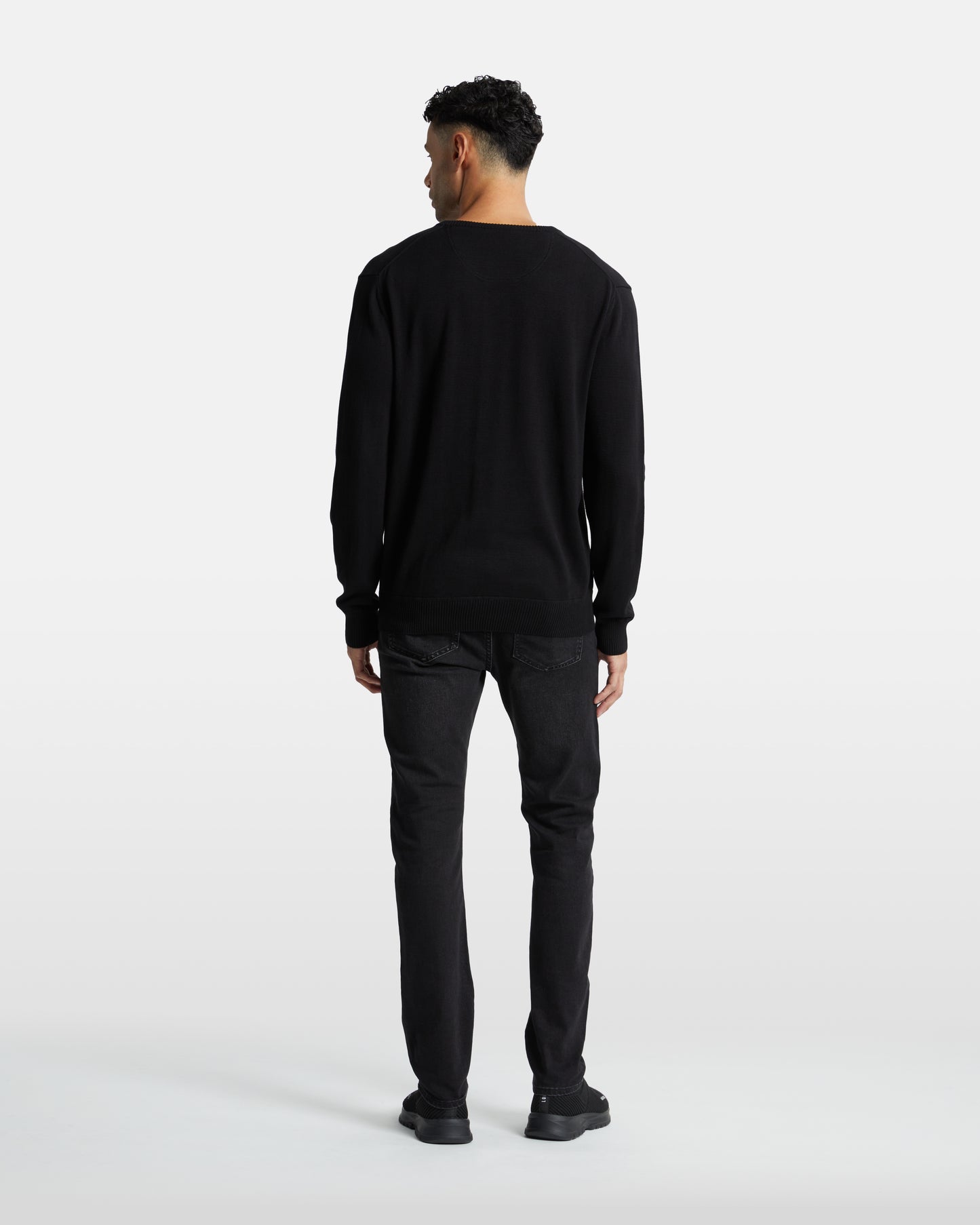 Monochrome V-Neck Sweater