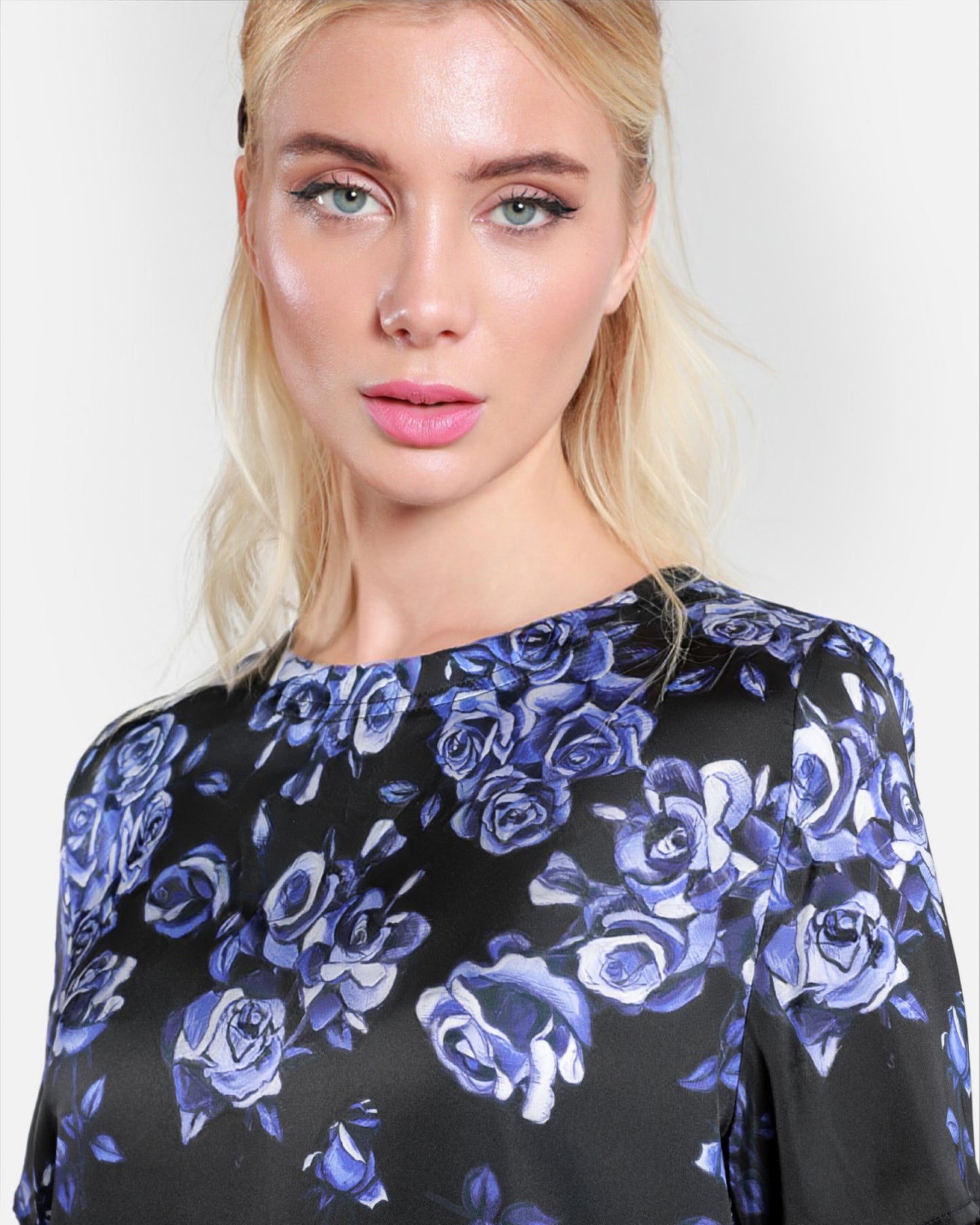 Rose Floral Print Top
