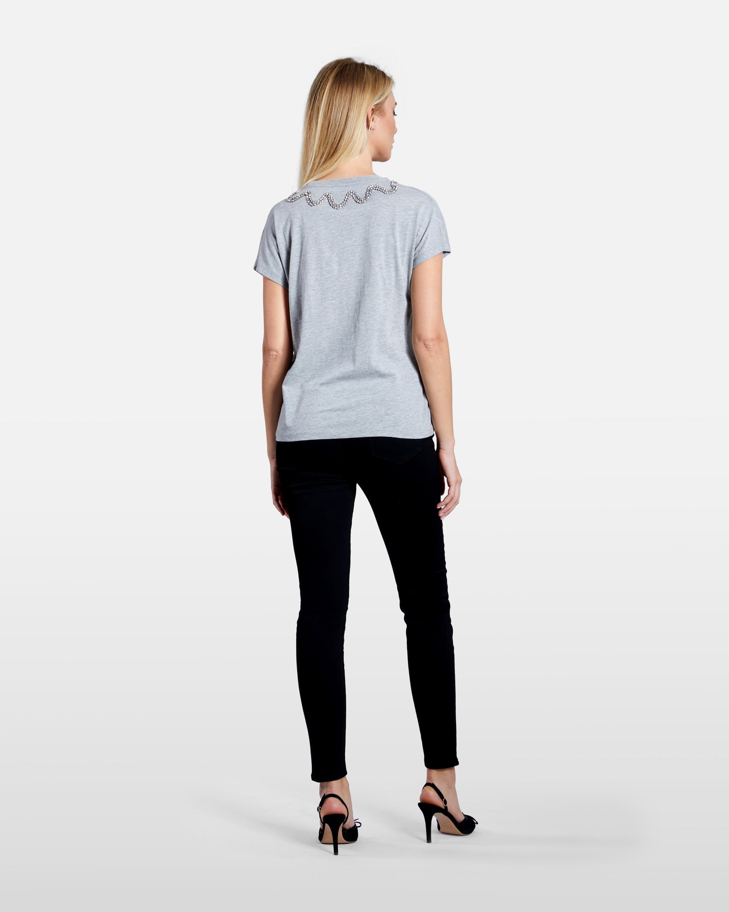 Rhinestones Embellished T-Shirt