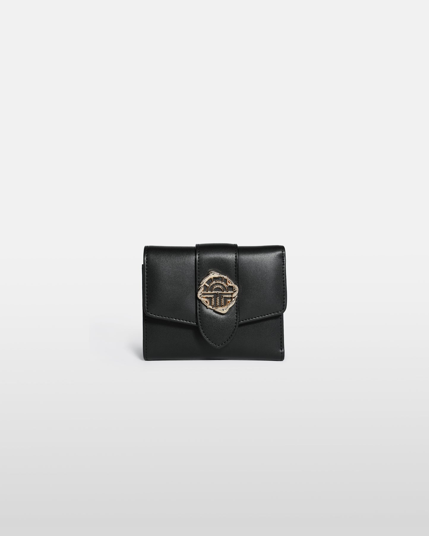 Gold-Tone Logo Embellished Wallet