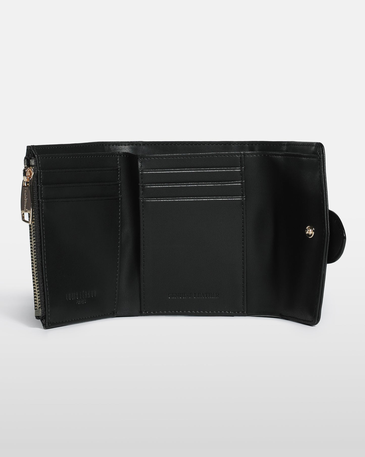 Gold-Tone Logo Embellished Wallet