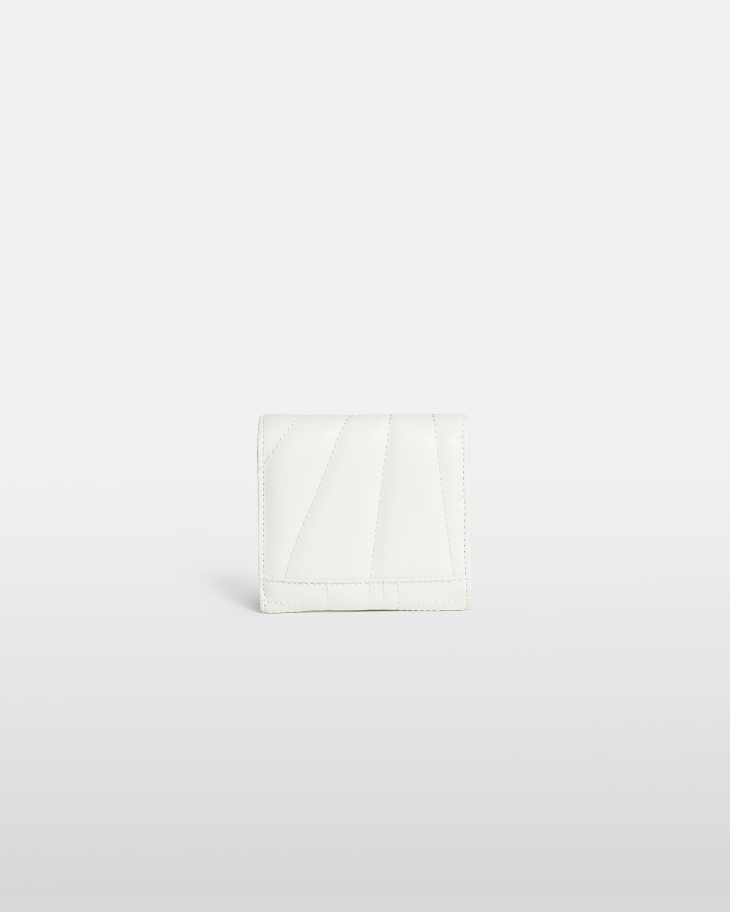 Quilted Gold-Tone Logo Detailed Wallet