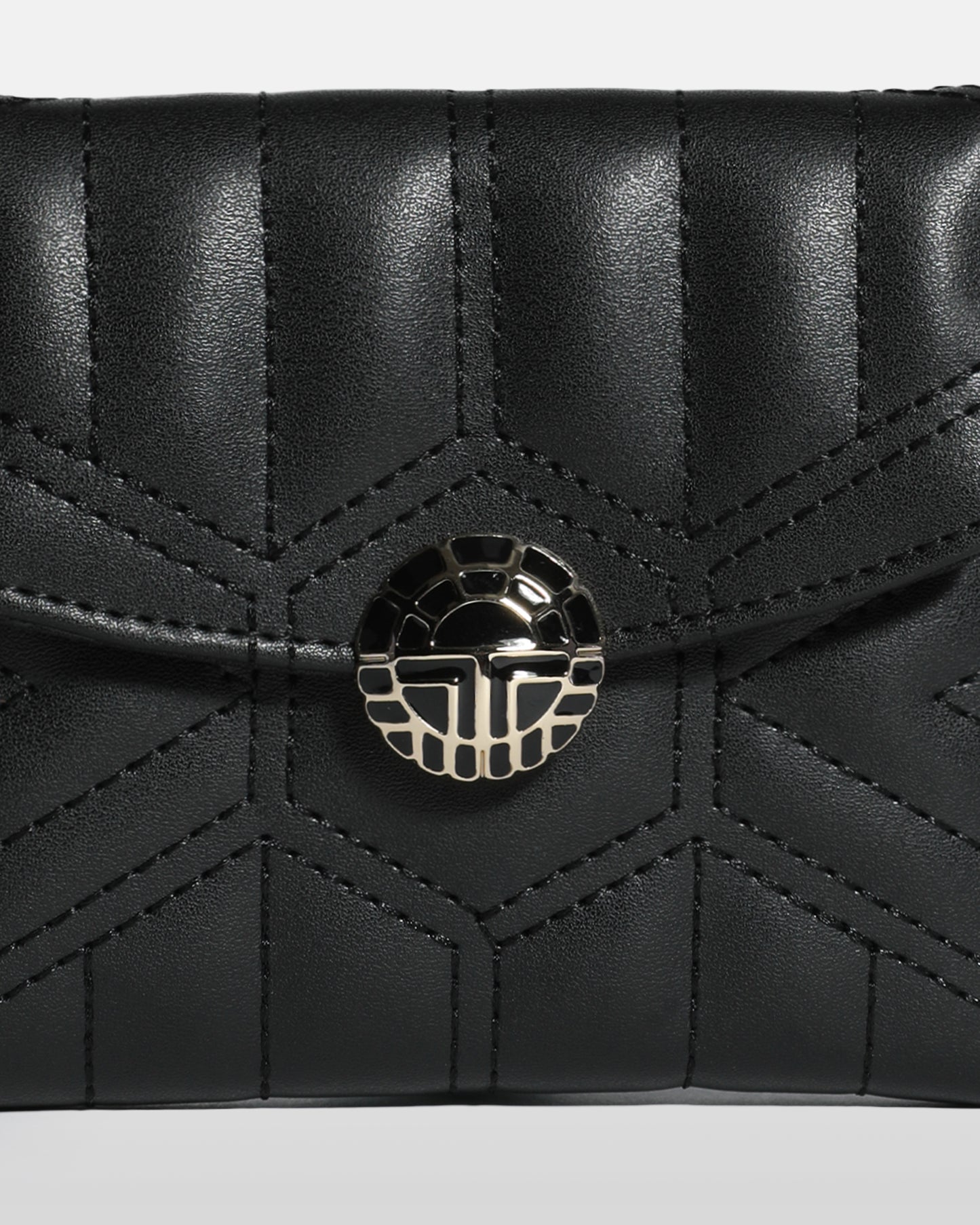 Quilted Anagram Logo Detailed Wallet