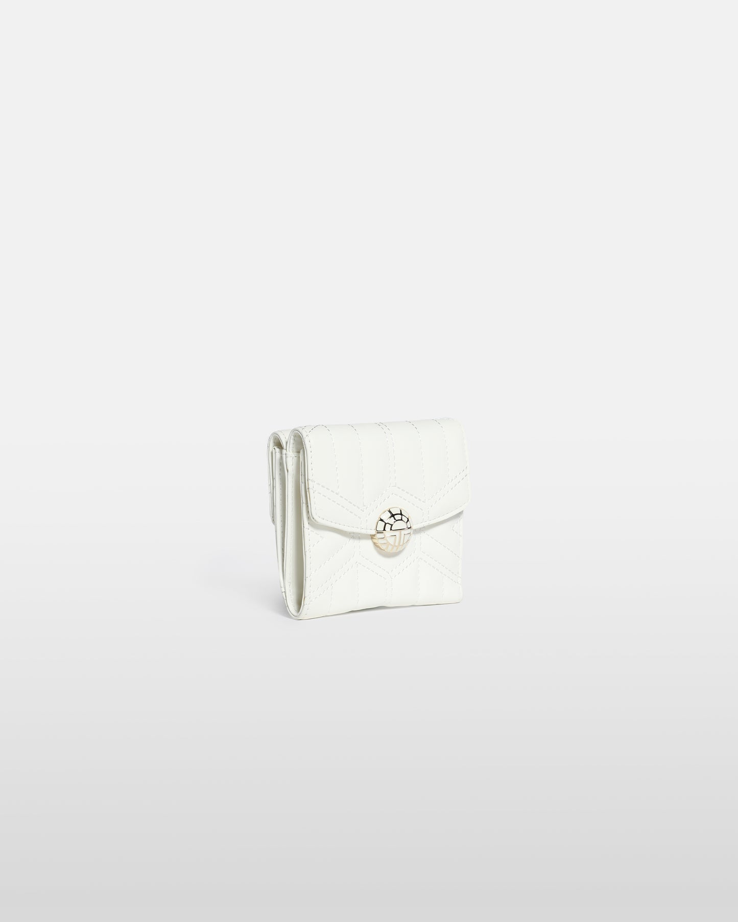 Quilted Anagram Logo Detailed Wallet