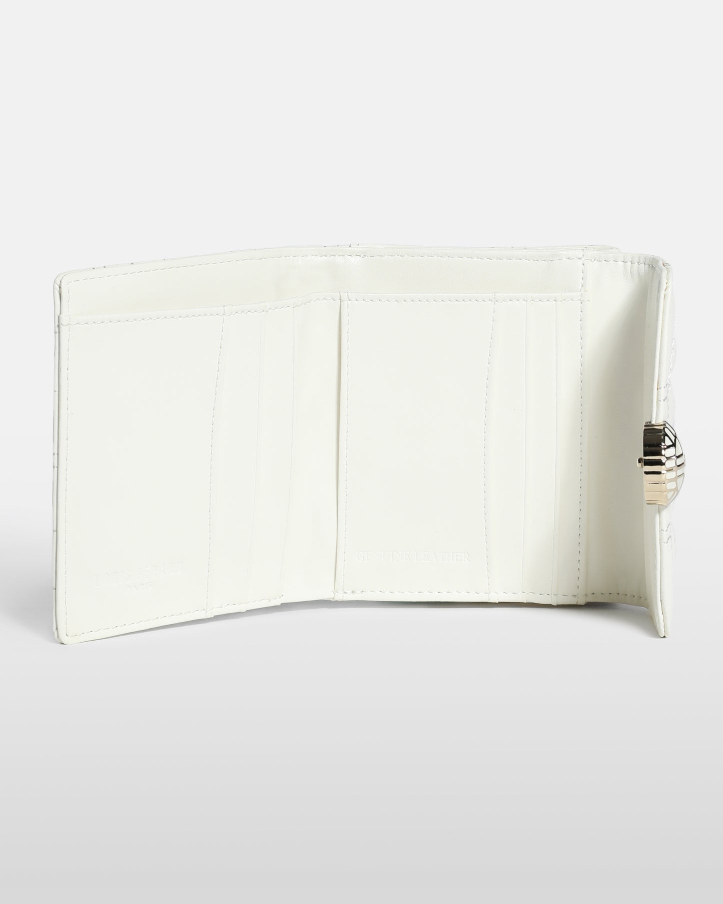 Quilted Anagram Logo Detailed Wallet