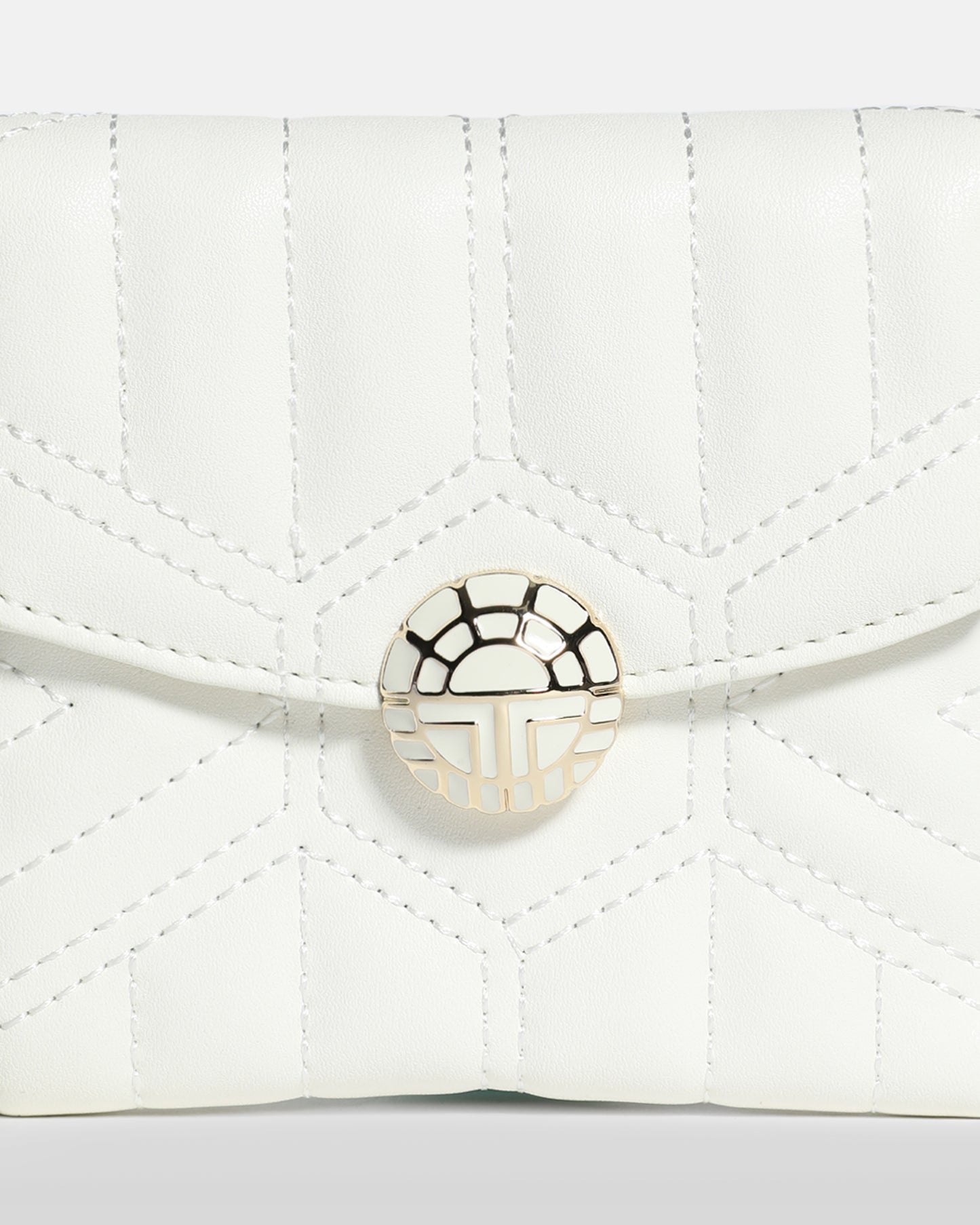 Quilted Anagram Logo Detailed Wallet