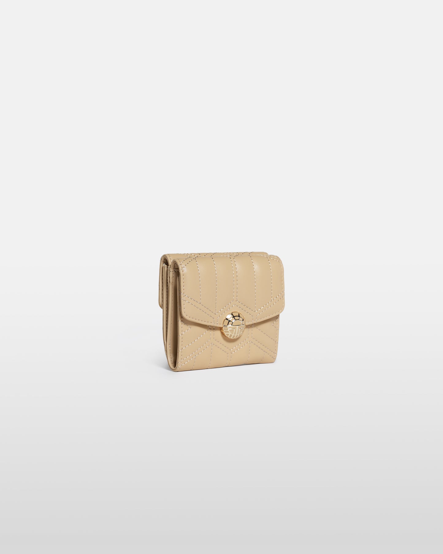 Quilted Anagram Logo Detailed Wallet