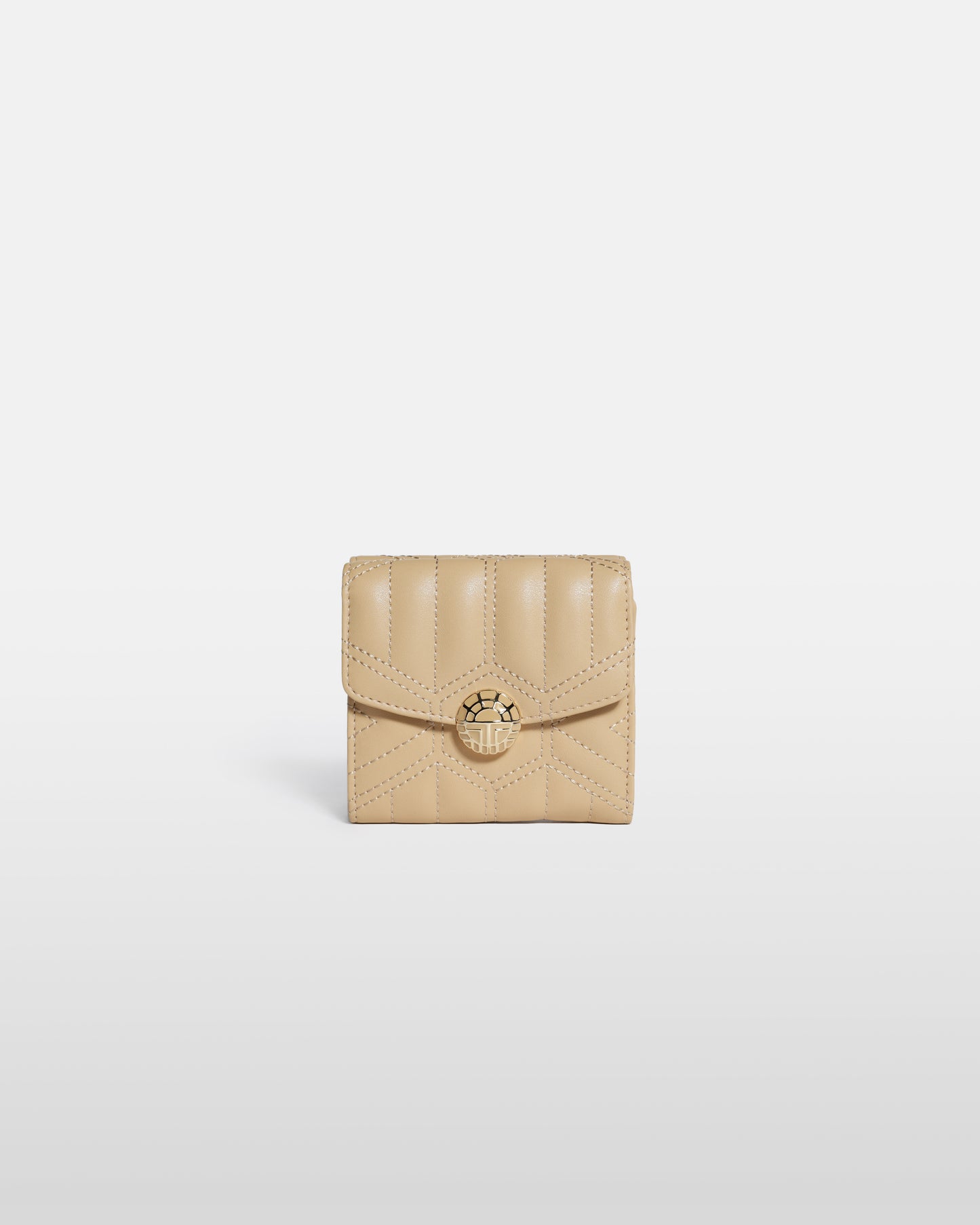 Quilted Anagram Logo Detailed Wallet