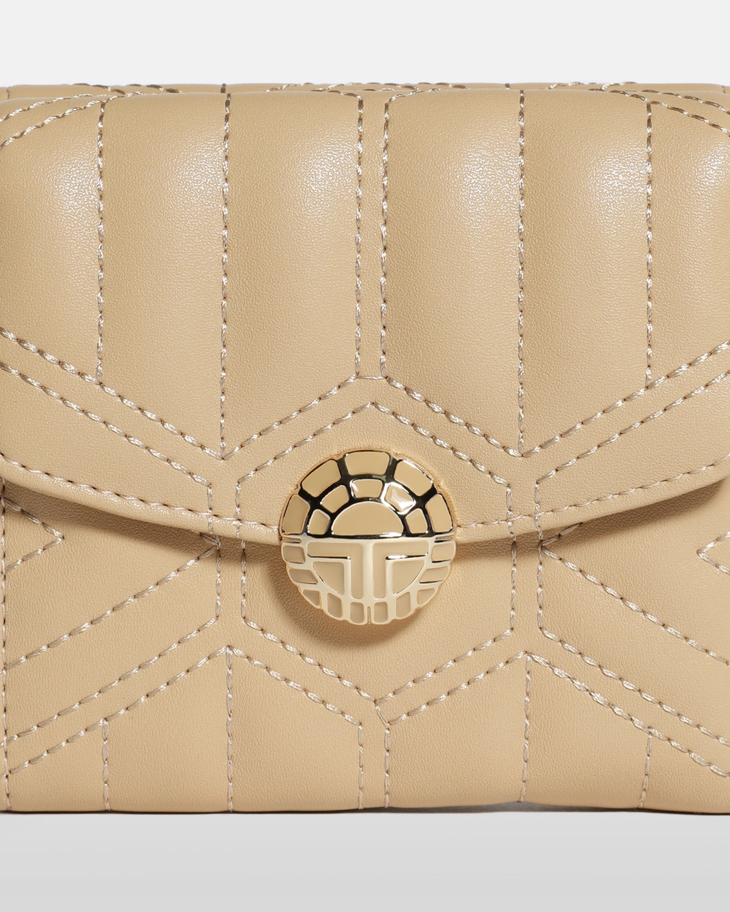 Quilted Anagram Logo Detailed Wallet