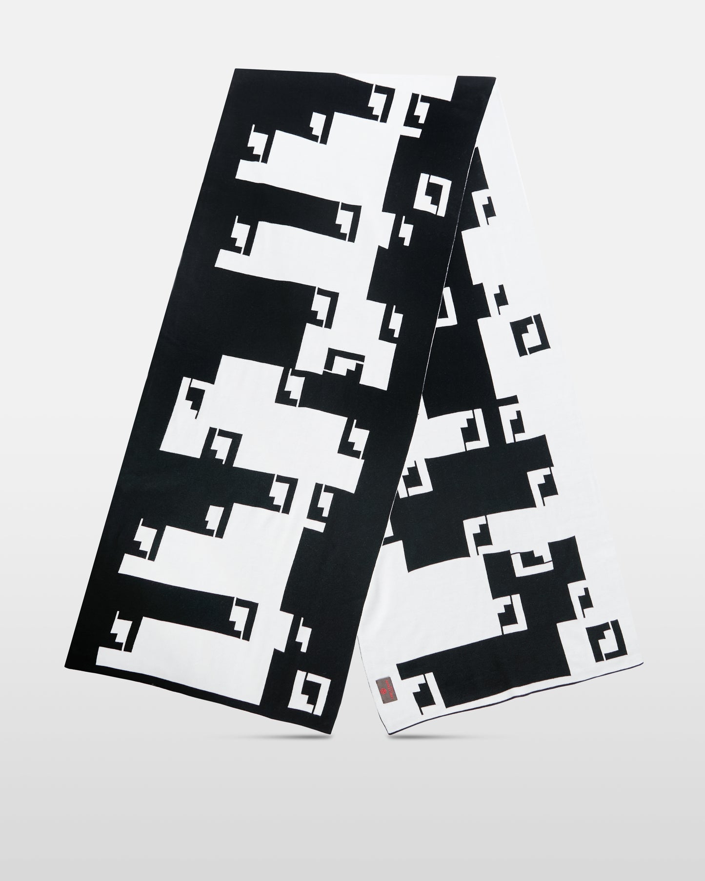 Monochrome Monogram Scarf