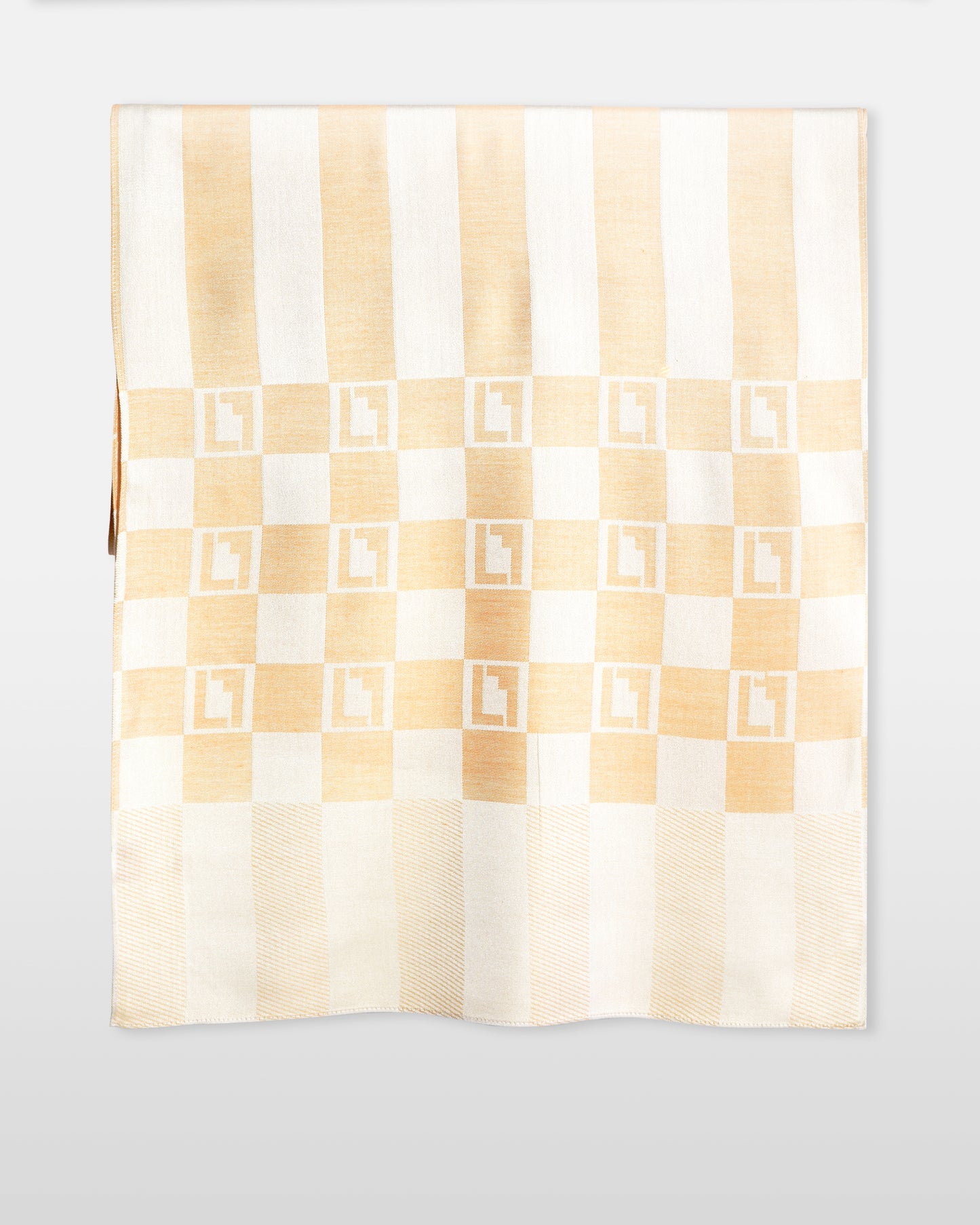 Striped and Monogram Scarf