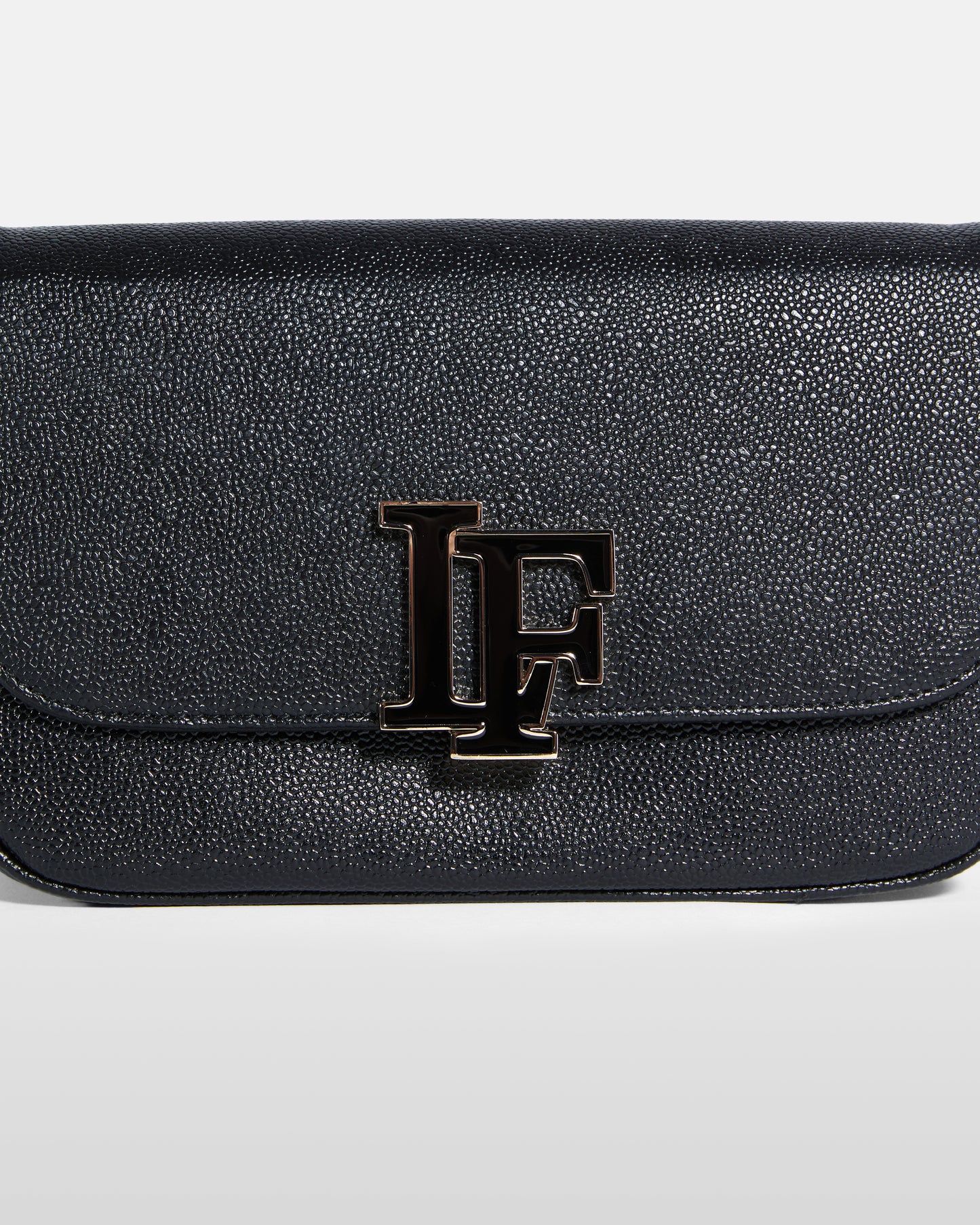 Pebbled Leather Monogram Bag