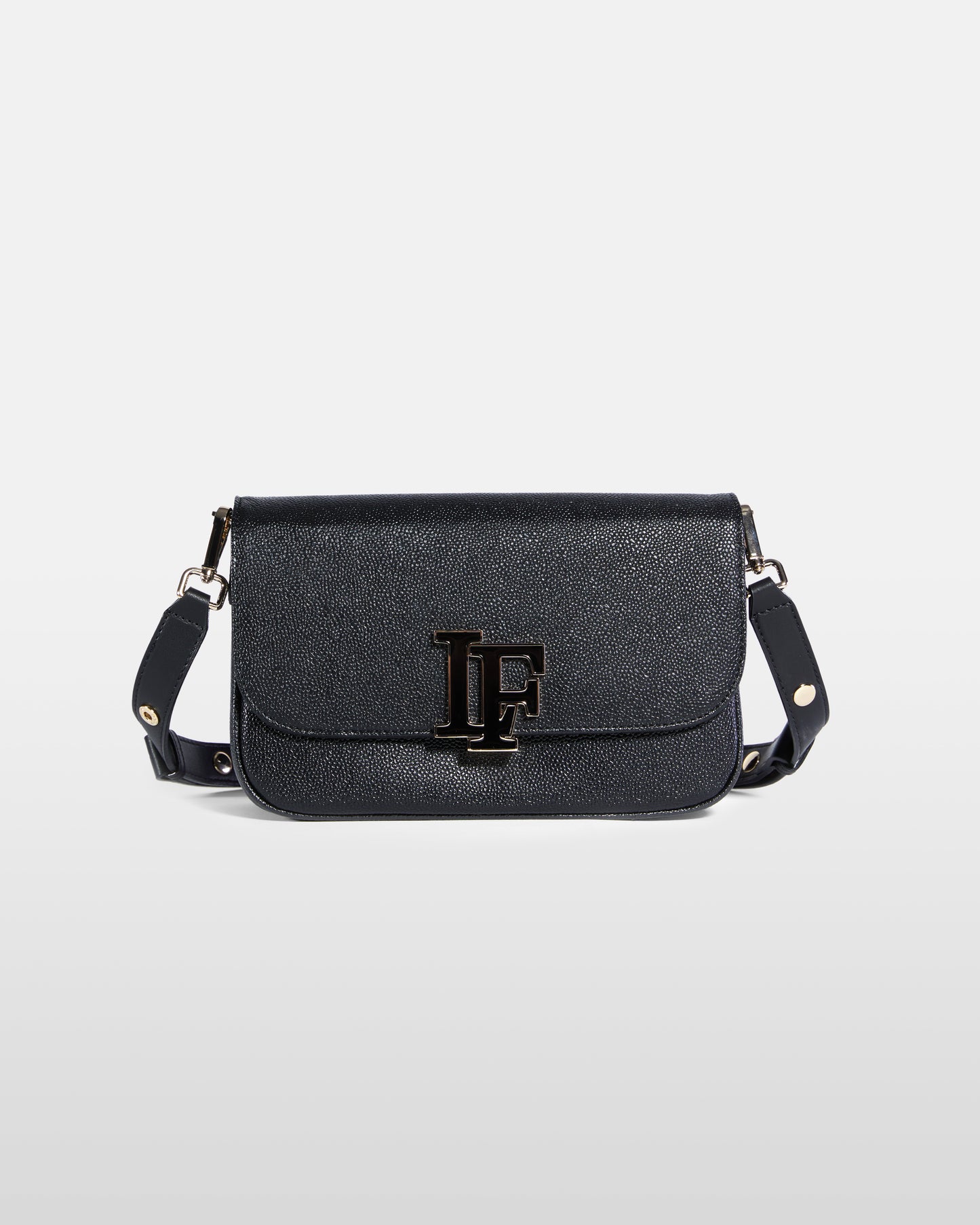 Pebbled Leather Monogram Bag