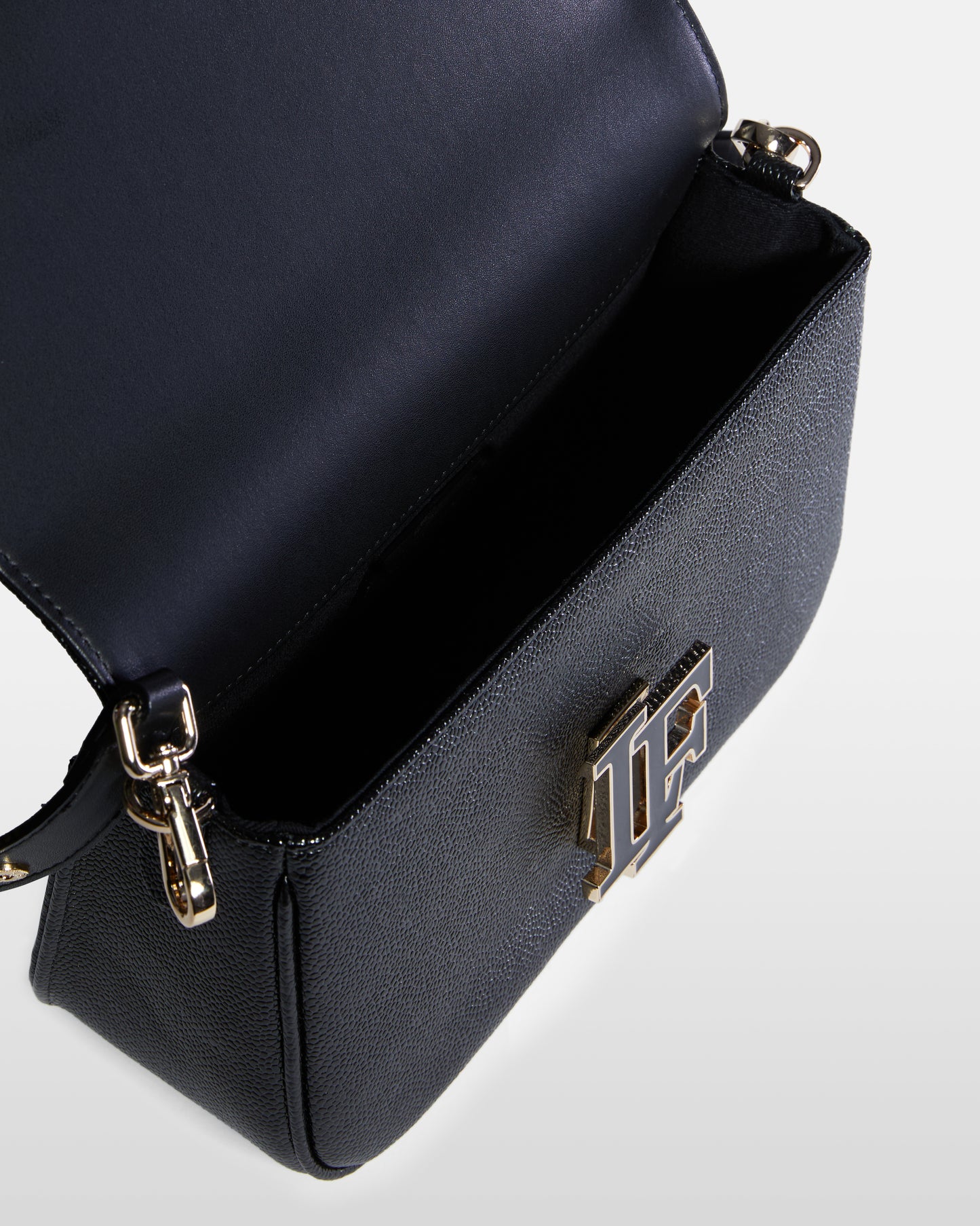 Pebbled Leather Monogram Bag