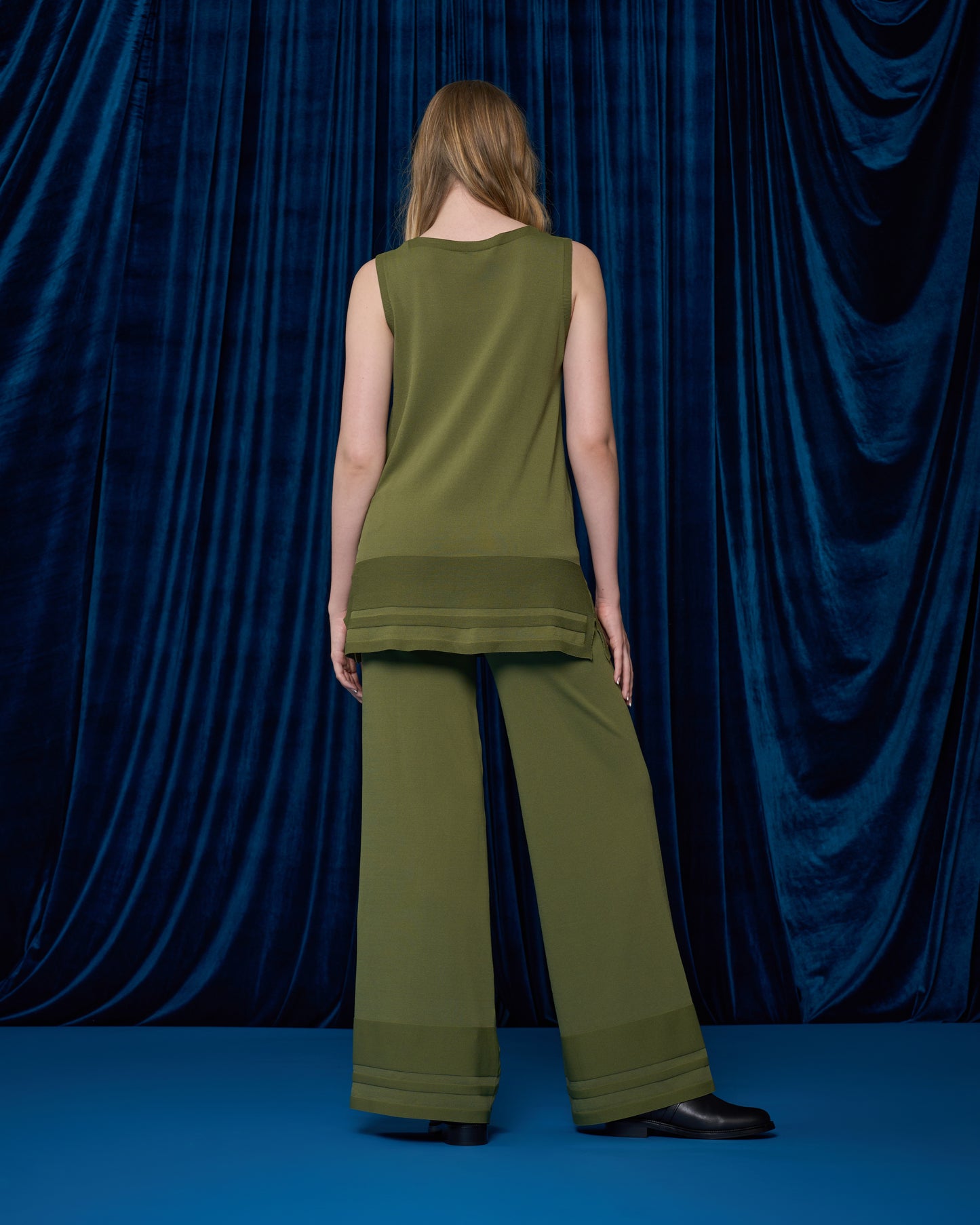 Olive V-Neck Top