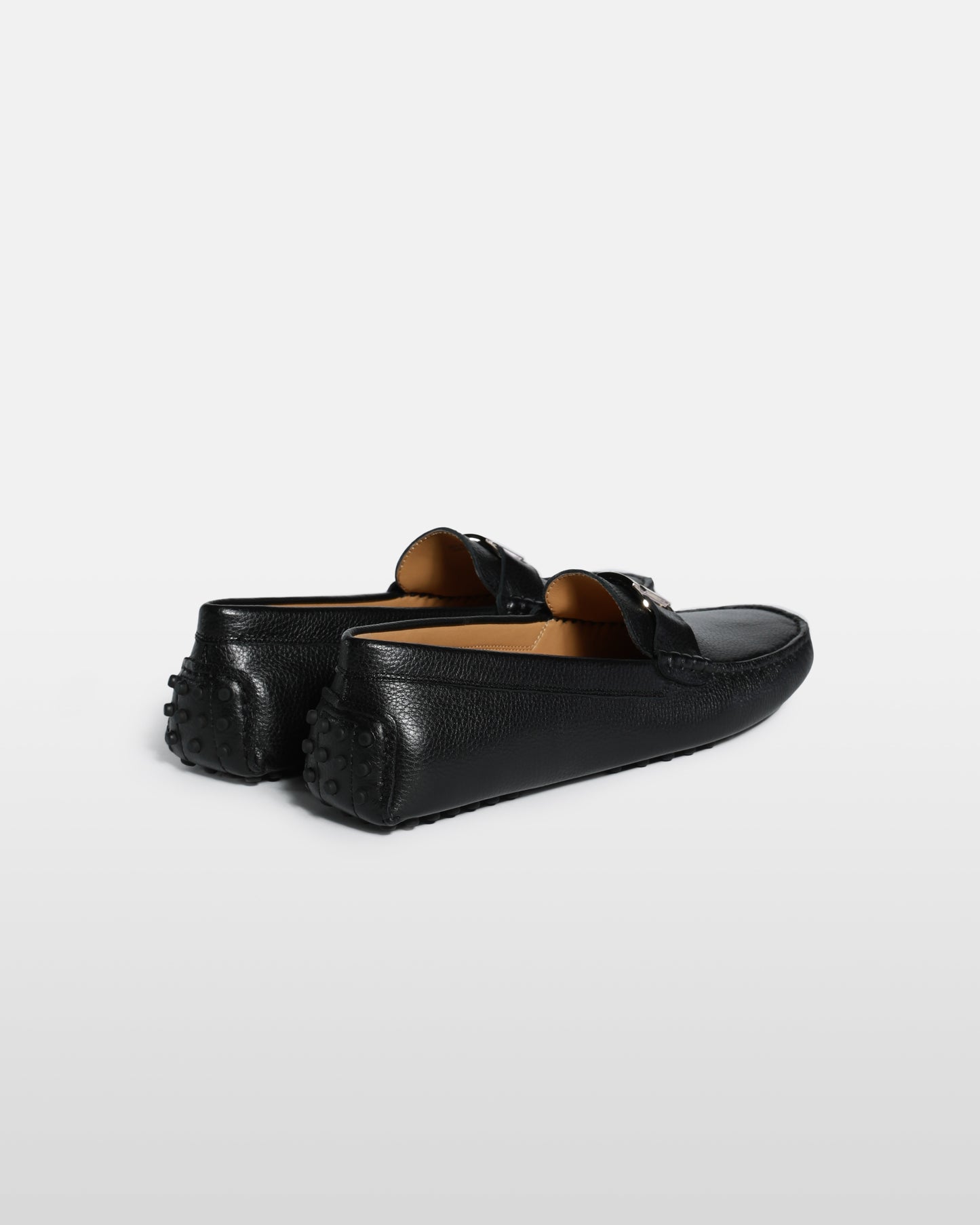 Metal LF Logo Detailed Moccasins