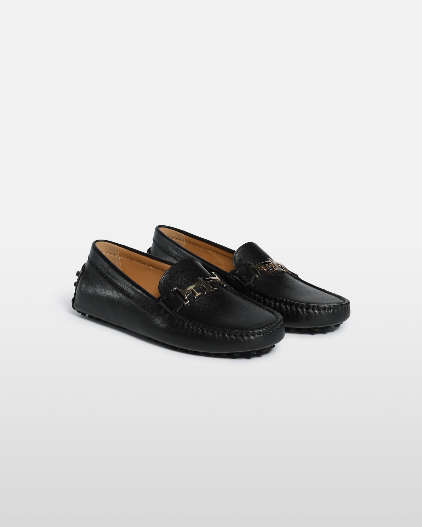 Pebbled Leather Finish Moccasins
