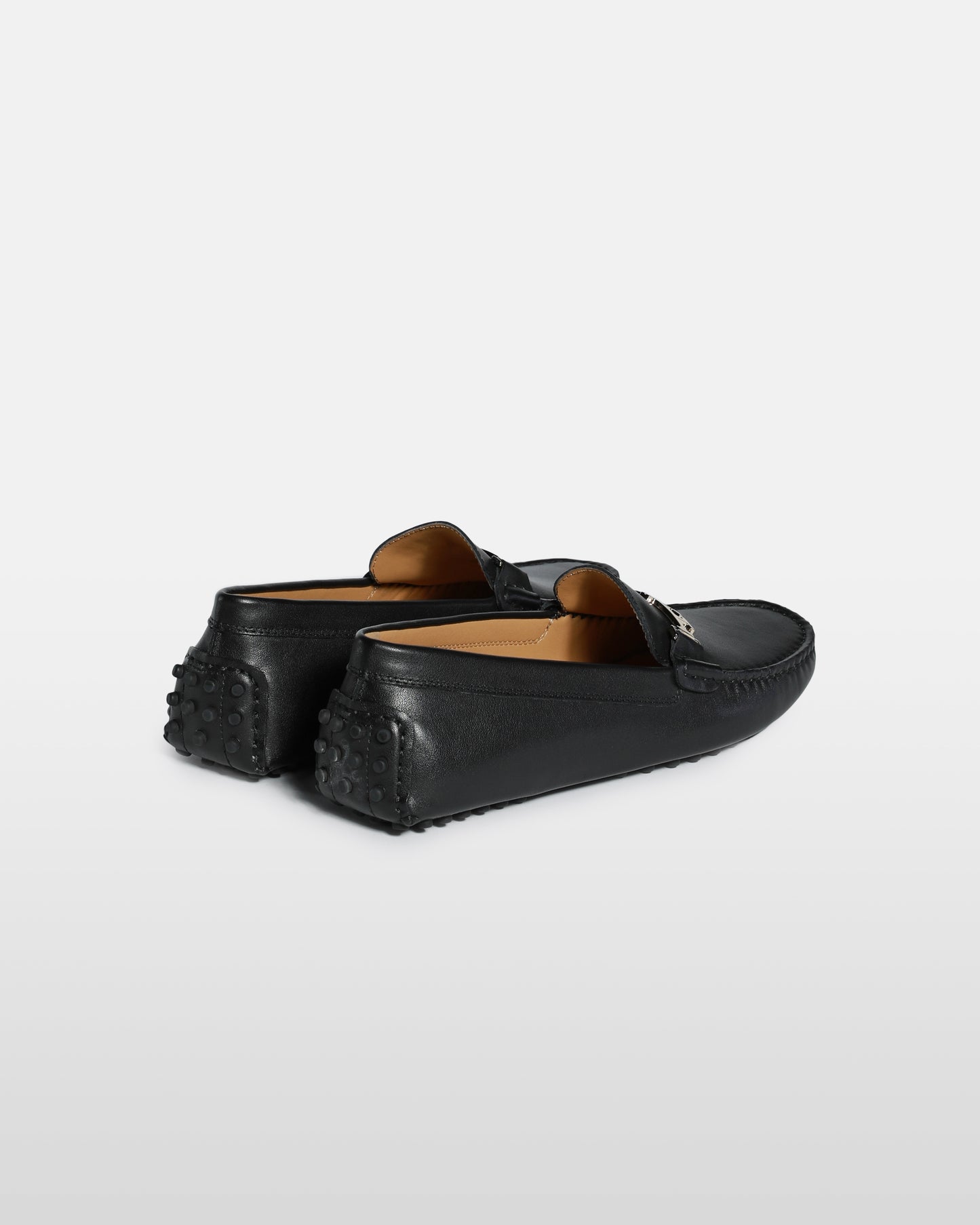 Pebbled Leather Finish Moccasins