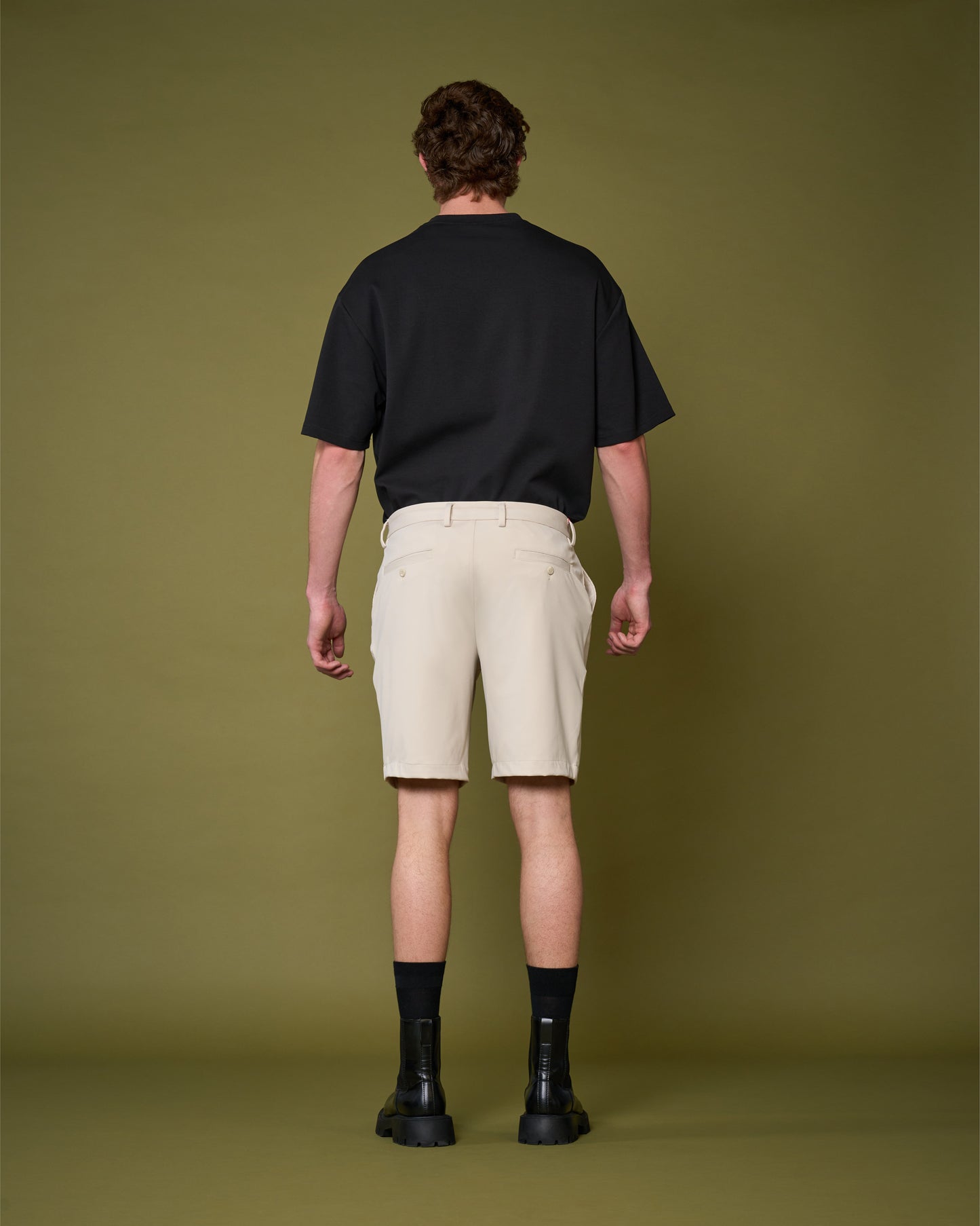 Slim-Fit Scuba Fabric Shorts