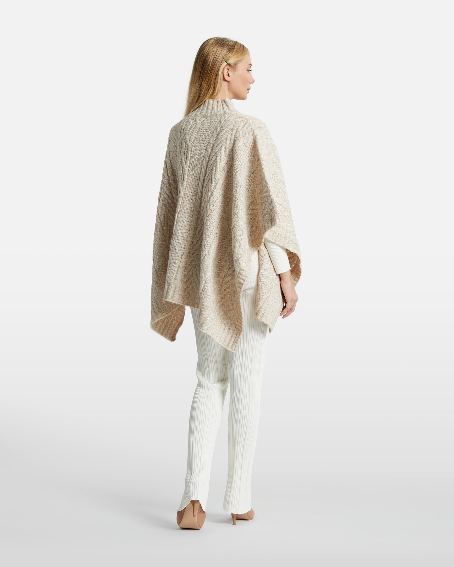 Cableknit Poncho