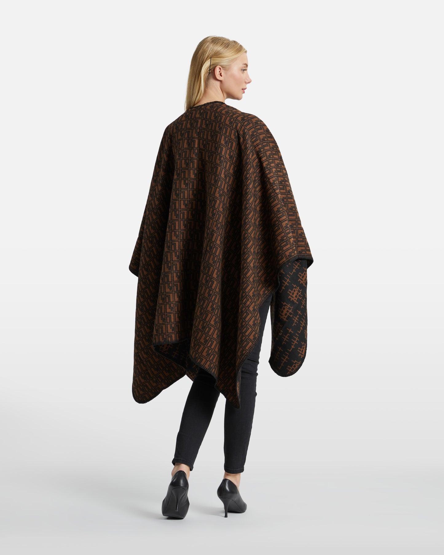 All-Over Patterned Poncho