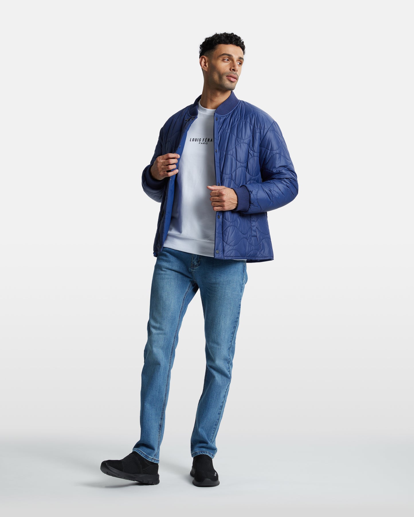 Chain-Like Quilted Jacket