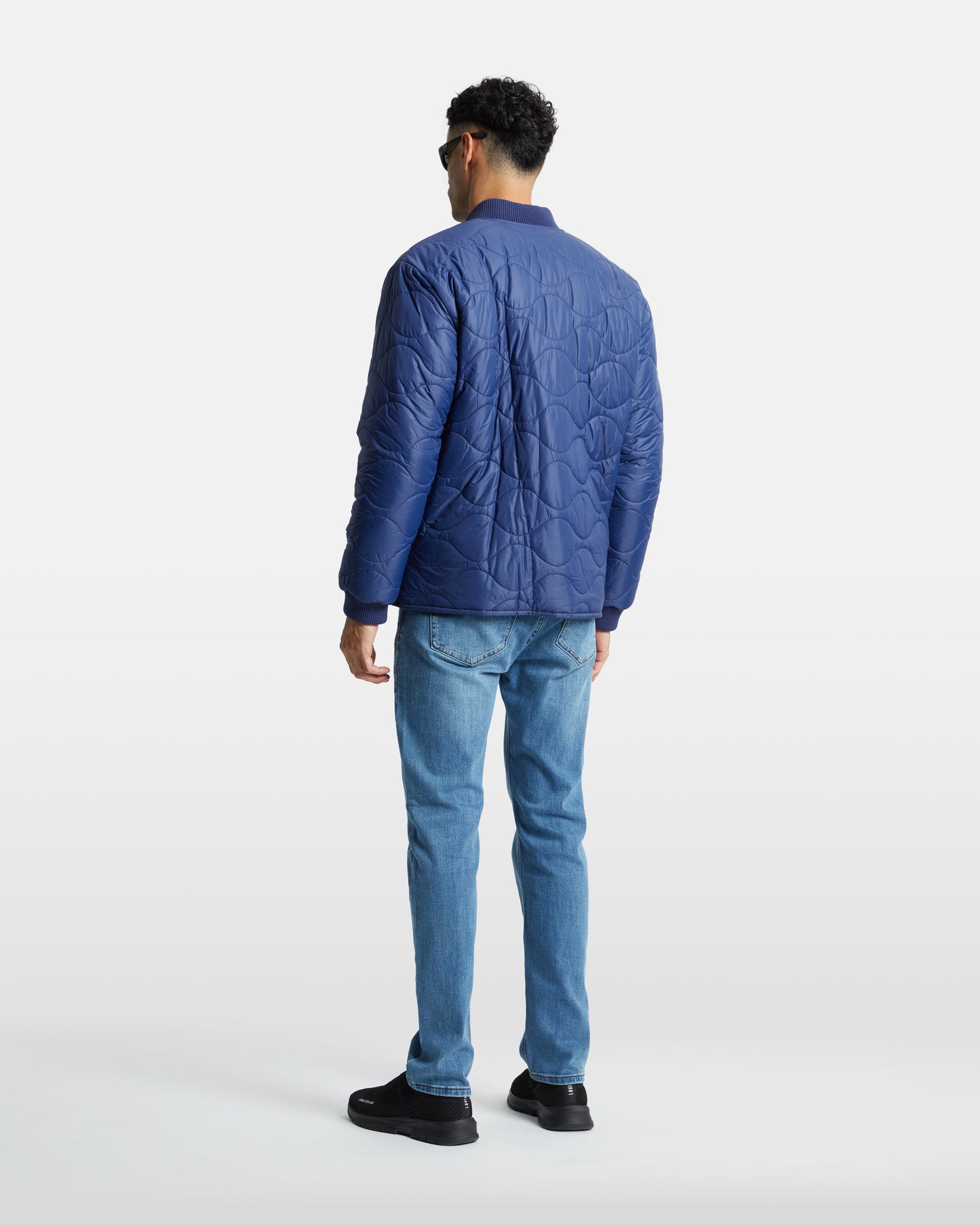 Chain-Like Quilted Jacket