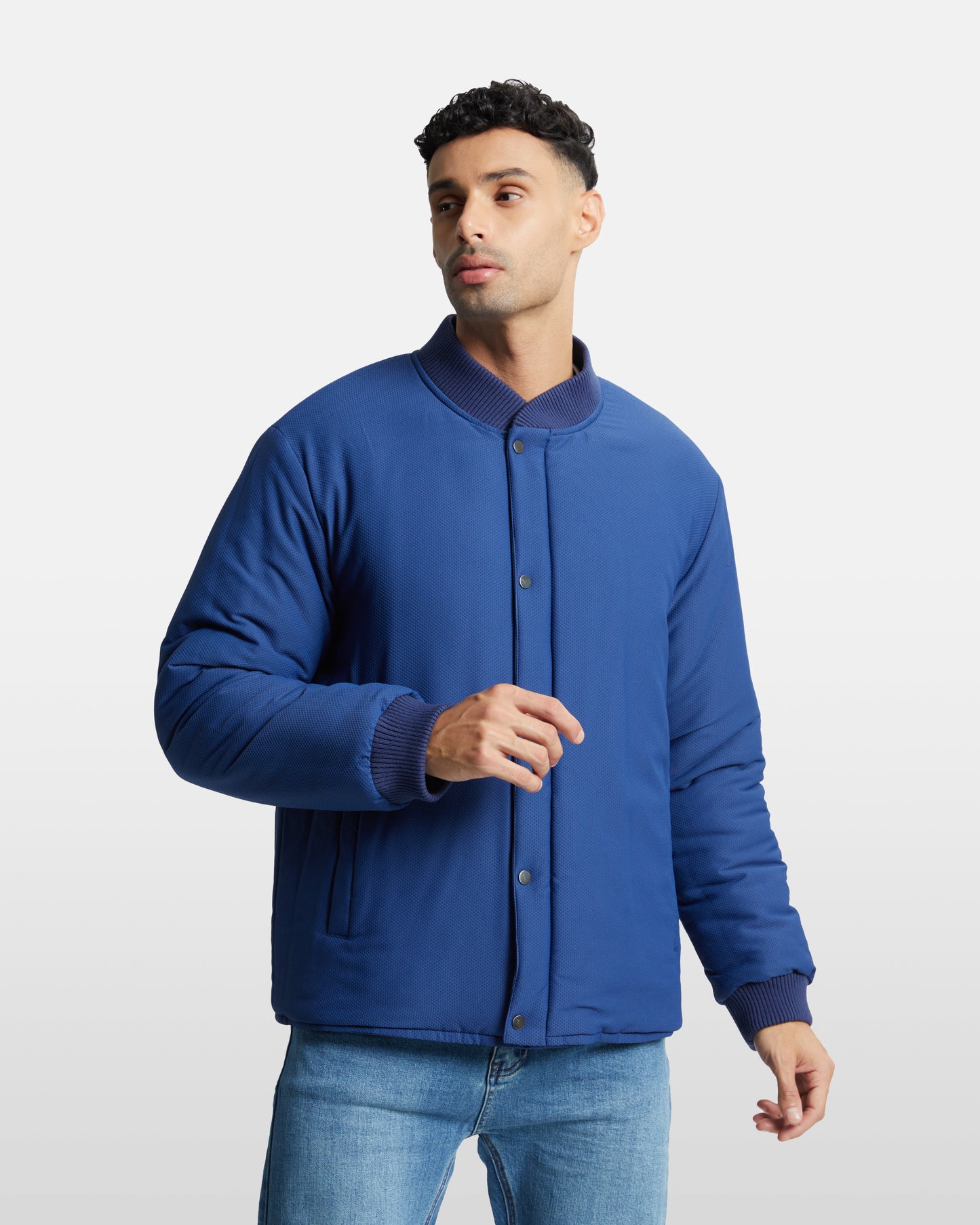 Chain-Like Quilted Jacket