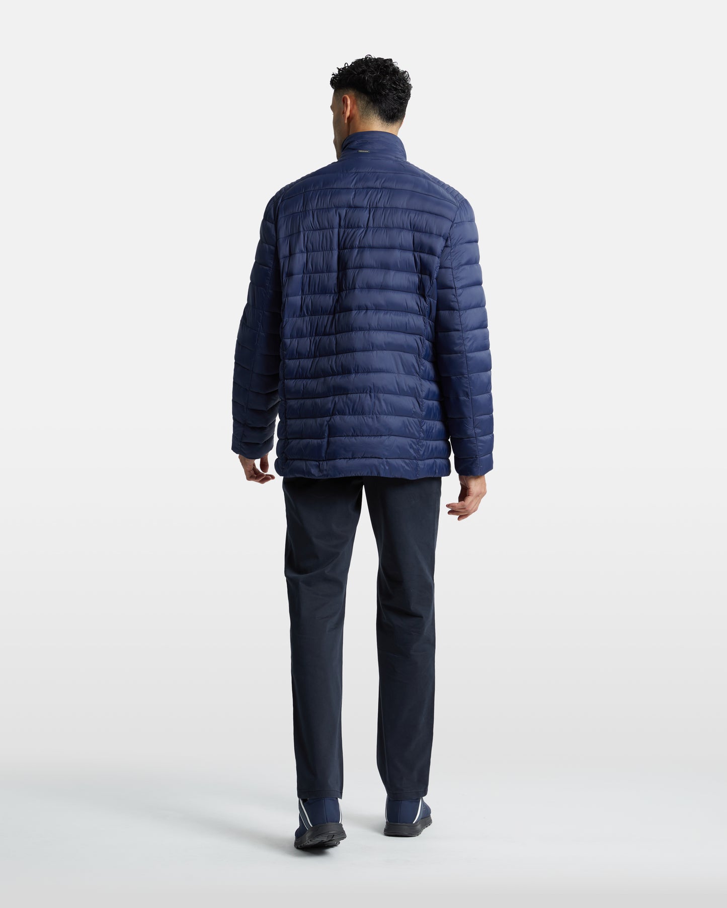 High Neckline Quilted Jacket