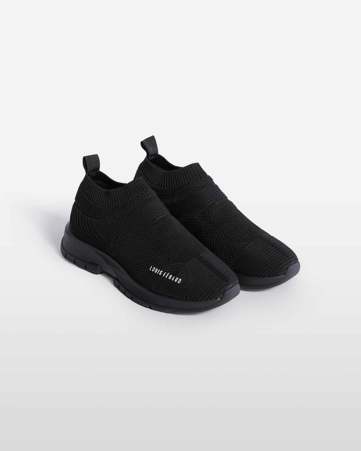 Sock-like Brand Print Trainers