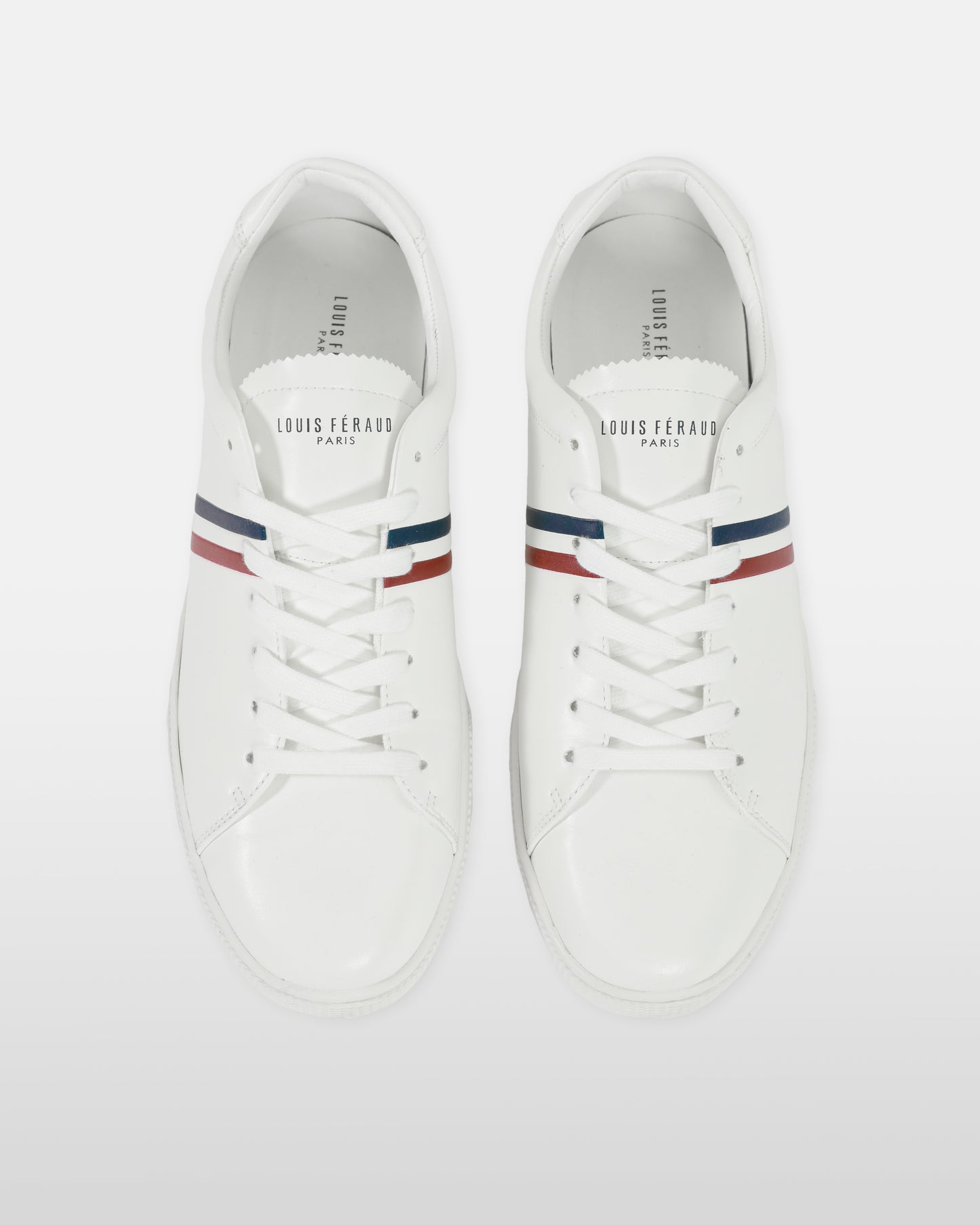 Striped Leather Sneakers
