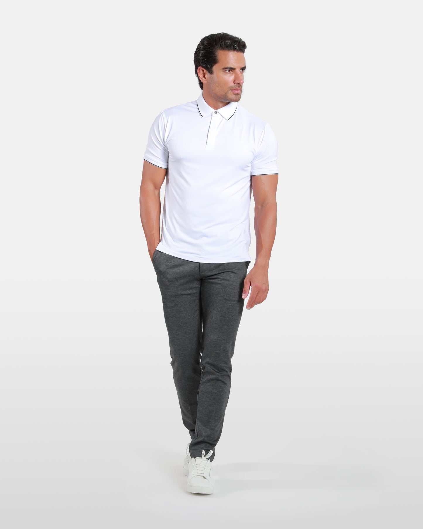Contrast Tipping Polo Shirt
