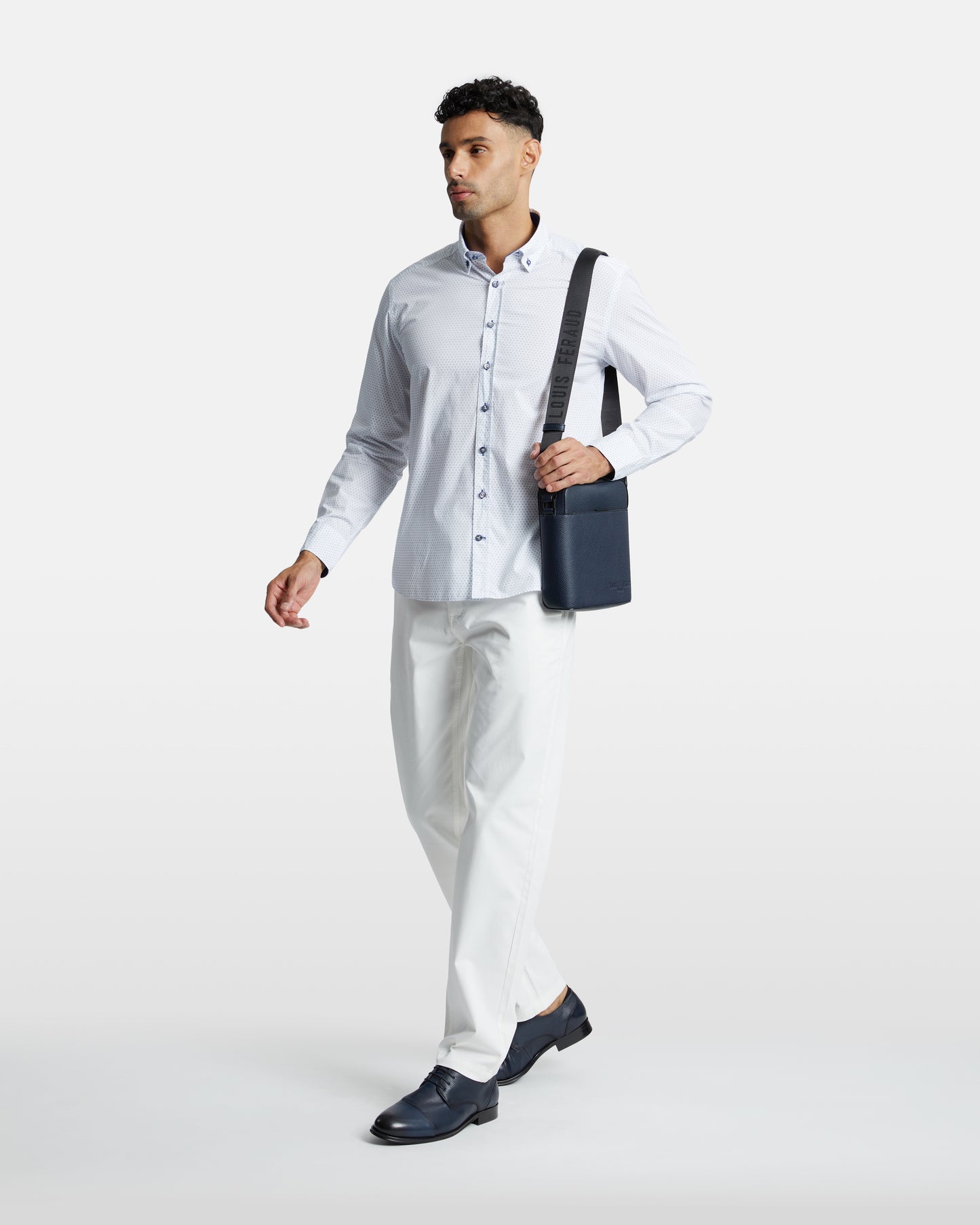 Debossed Branding Crossbody Bag