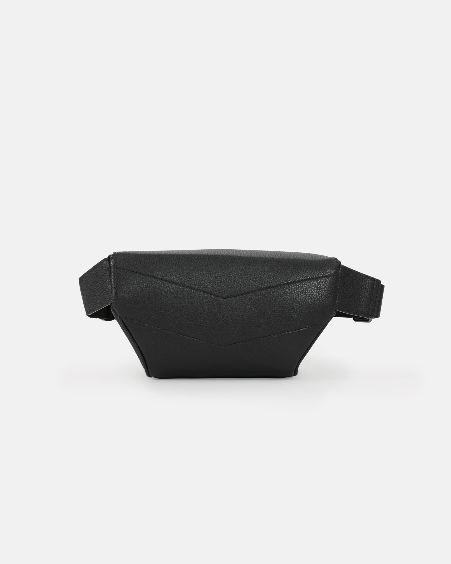 Logo Embellished Leather Belt Bag
