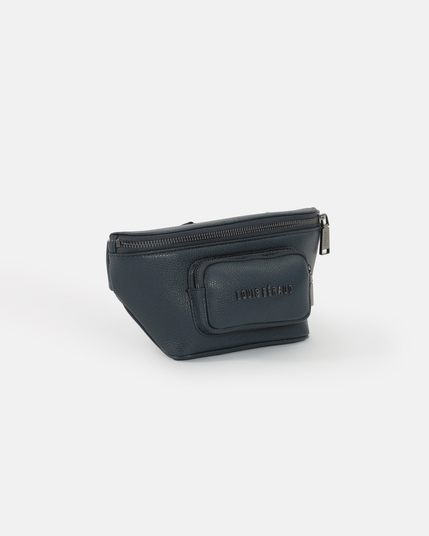 Logo Embellished Leather Belt Bag