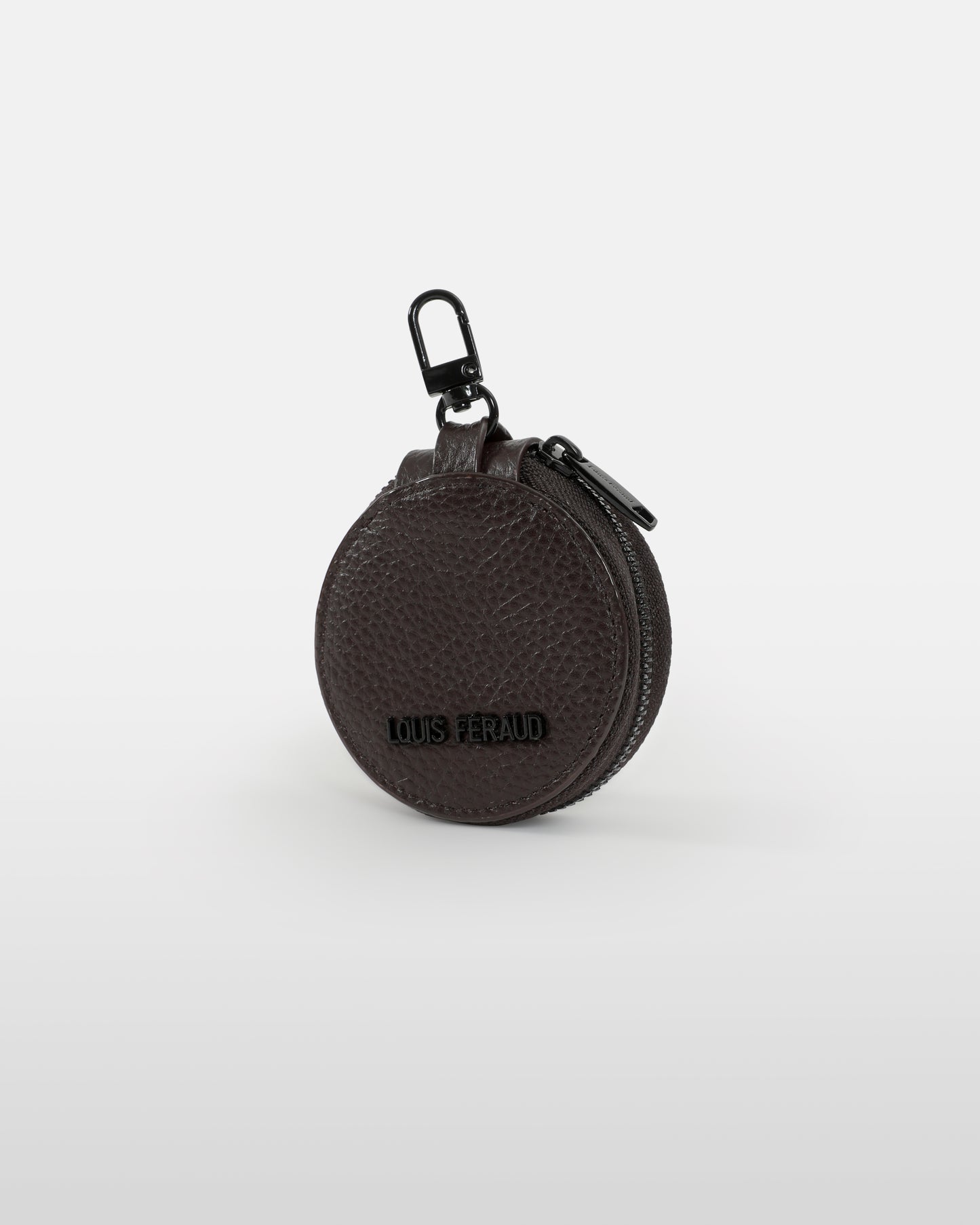 Logo Embellished Leather Coin Purse