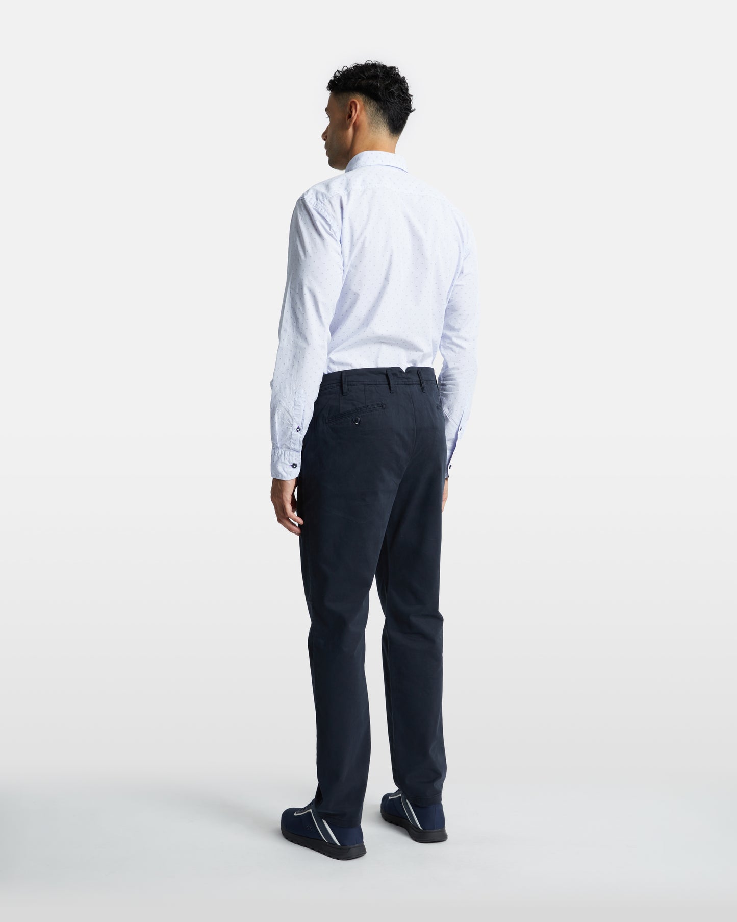 Slim Fit Solid Tone Trousers