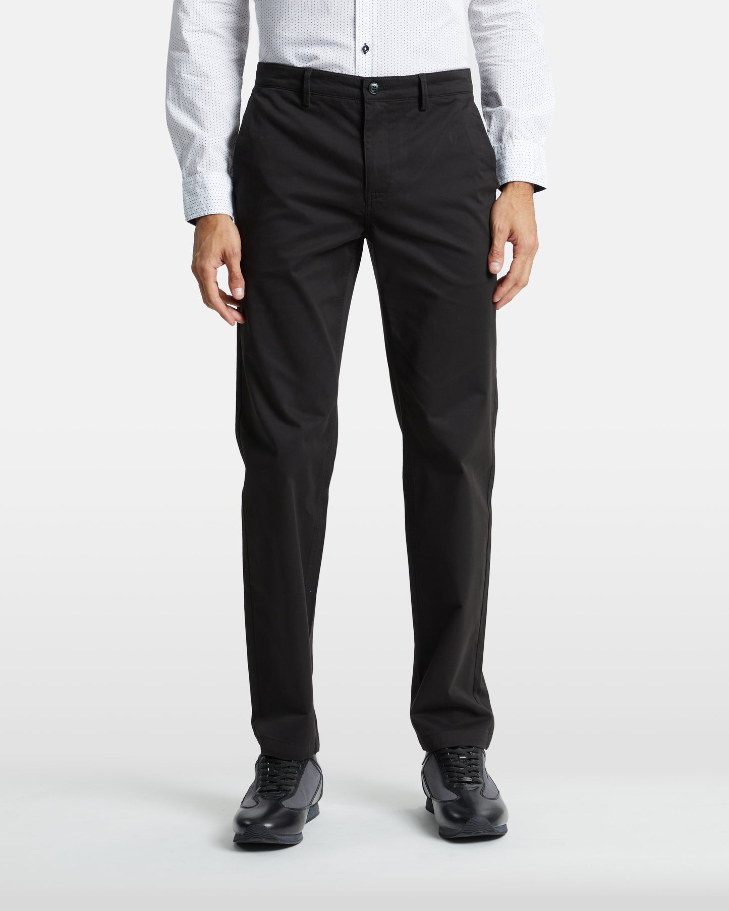 Slim Fit Solid Tone Classic Trousers