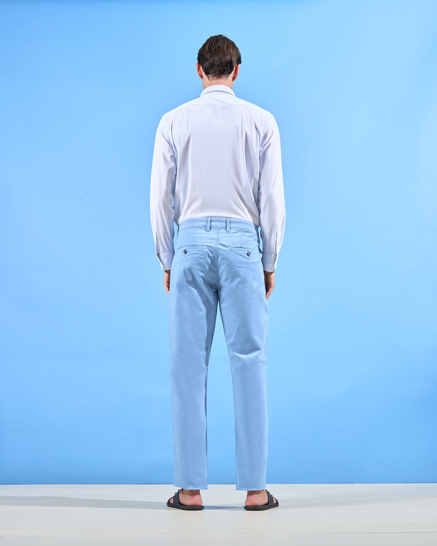 Branded Stretch Slim Fit Trousers