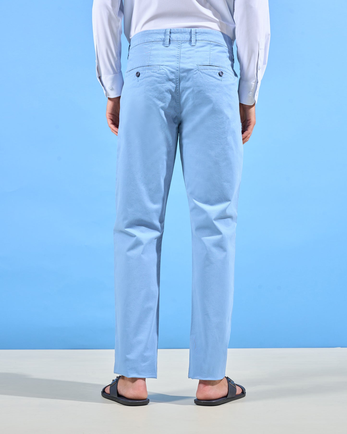 Branded Stretch Slim Fit Trousers