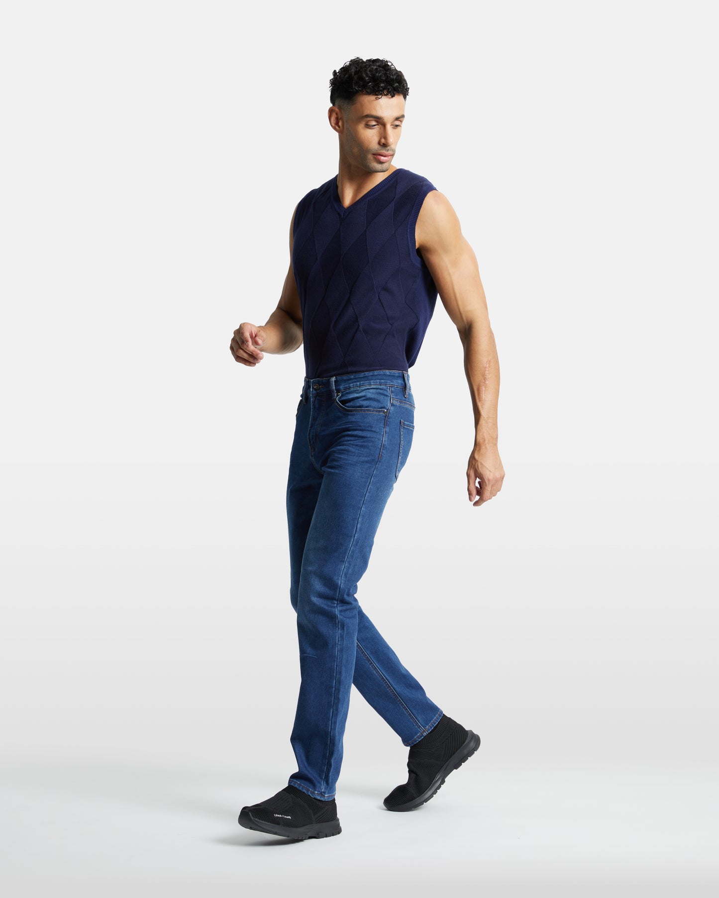 Acid Washed Slim Fit Jeans