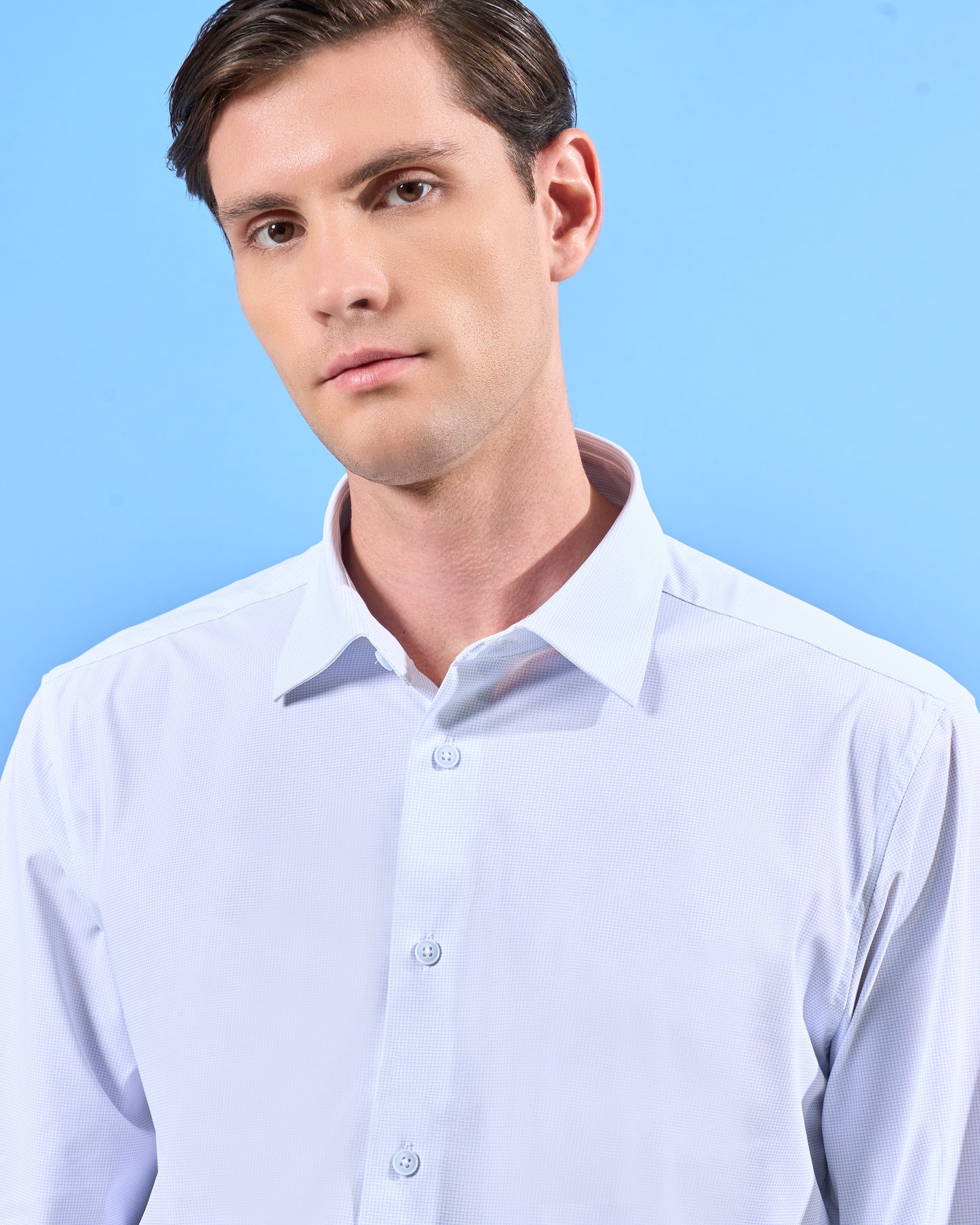 Printed Check Knitted Casual Shirt
